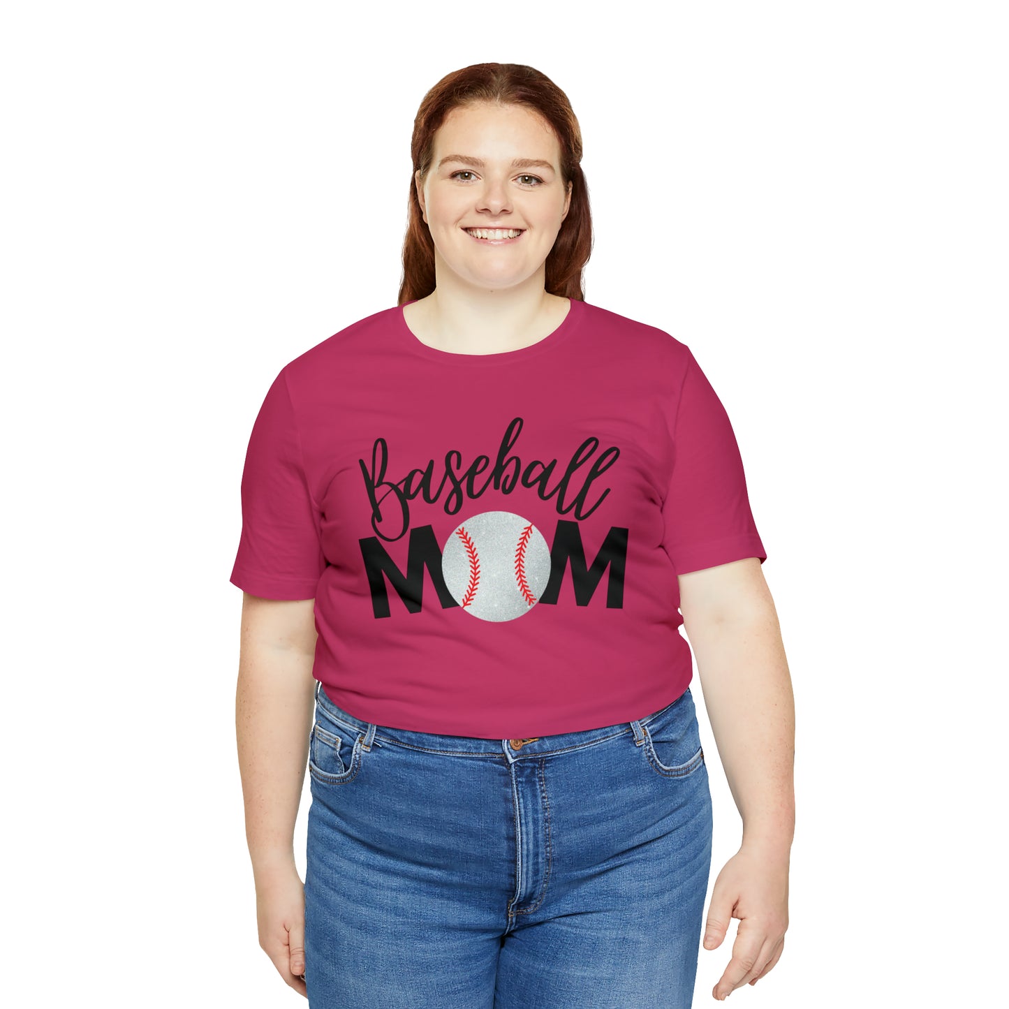 Baseball Mom Shimmer Short Sleeve Tee