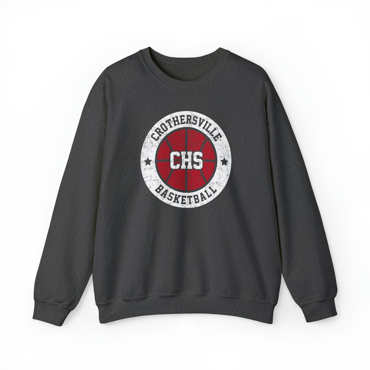 Vintage Crothersville Basketball Unisex Heavy Blend™ Crewneck Sweatshirt