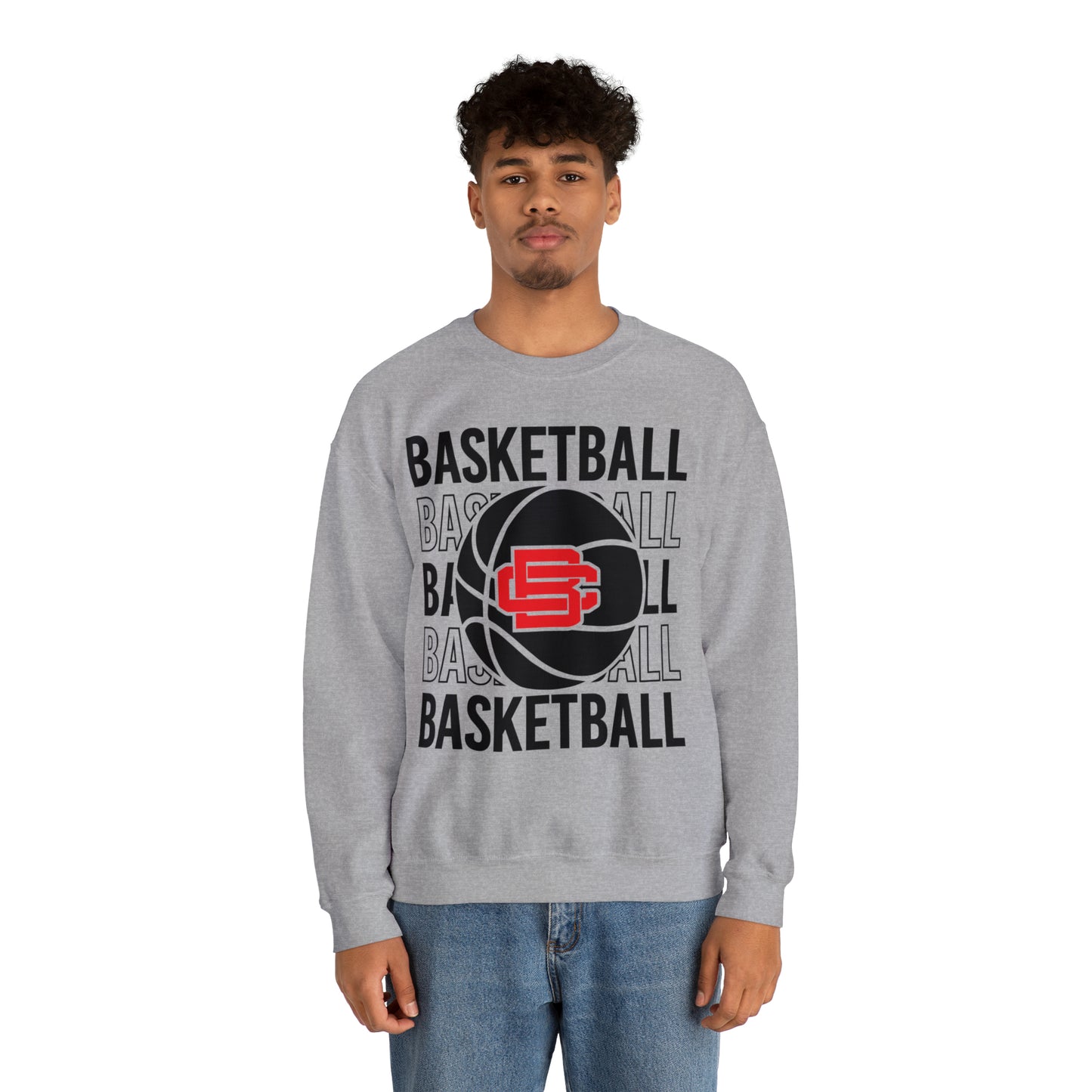 BC Braves Basketball Crewneck Sweatshirt
