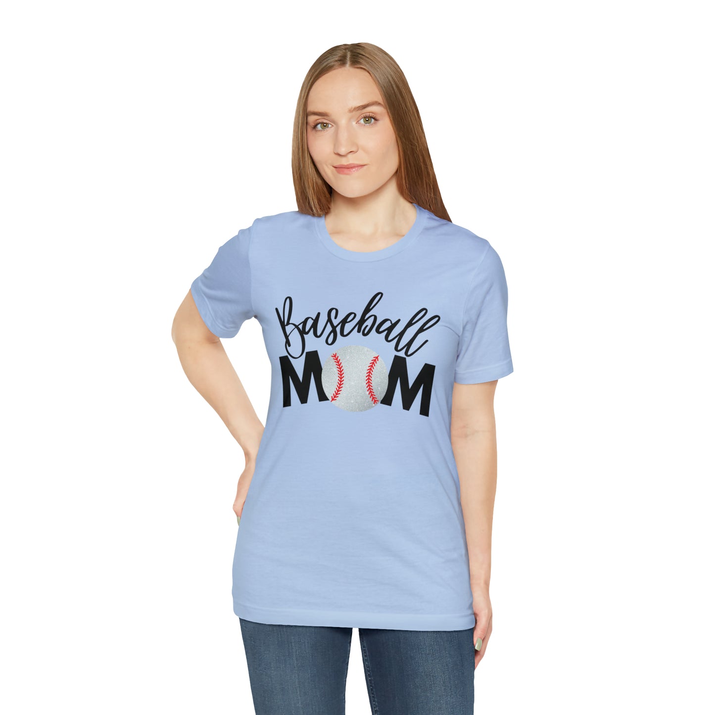 Baseball Mom Shimmer Short Sleeve Tee