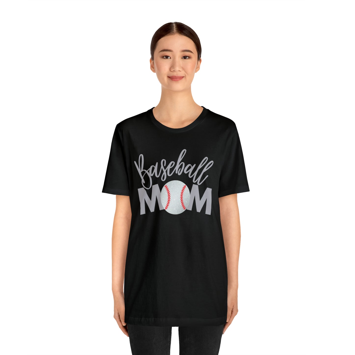 Baseball Mom Shimmer Short Sleeve Tee