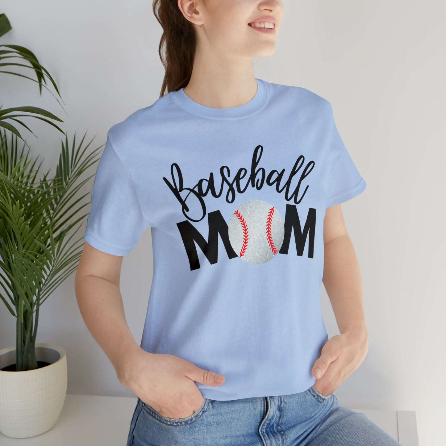 Baseball Mom Shimmer Short Sleeve Tee