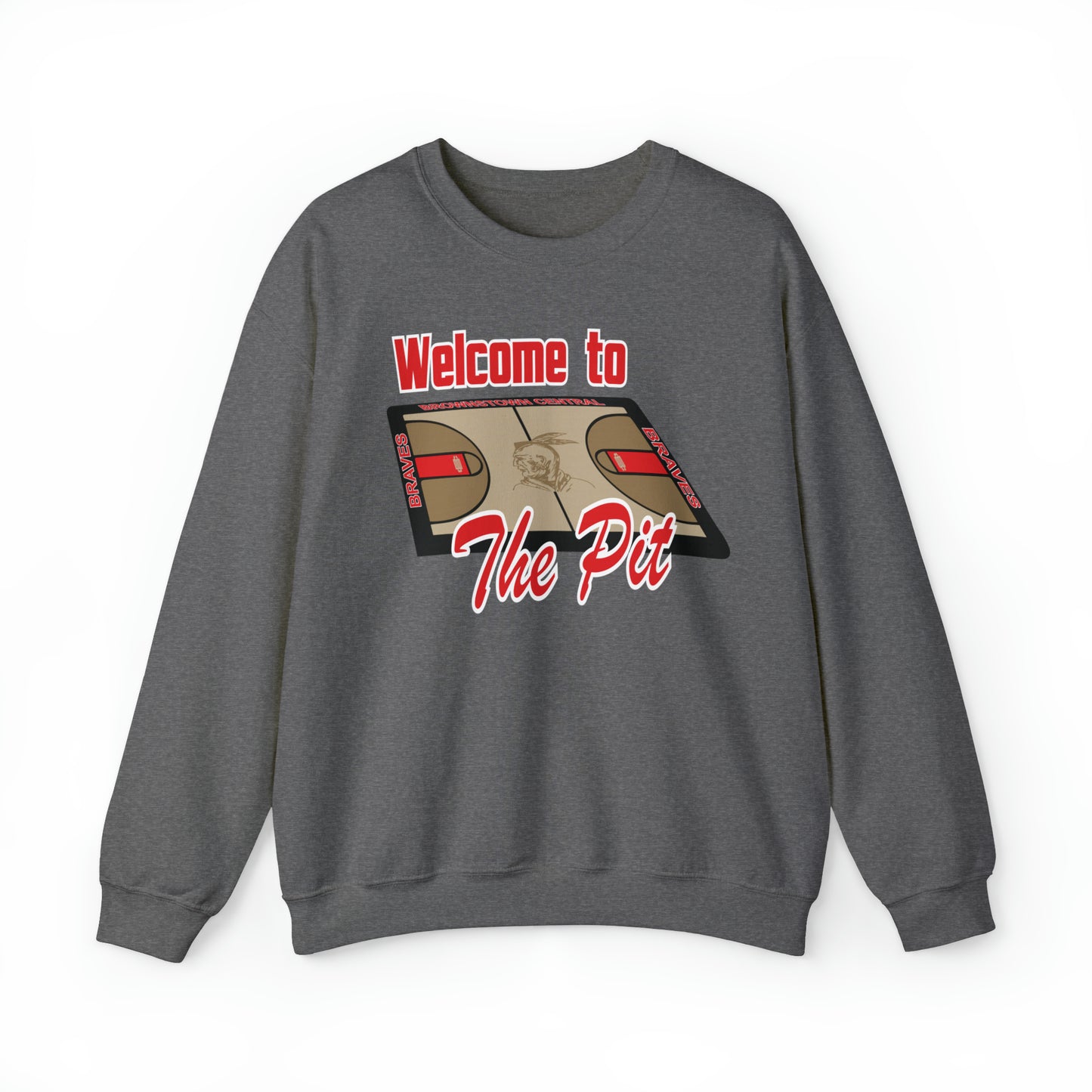 Welcome to The Pit Basketball Unisex Heavy Blend™ Crewneck Sweatshirt