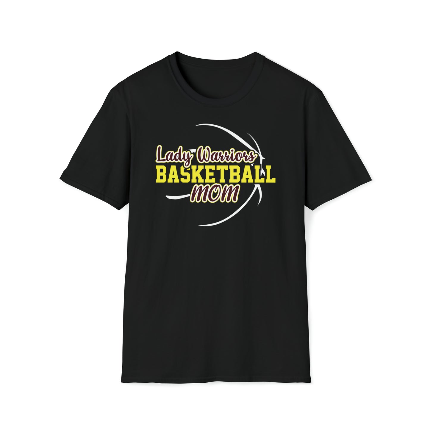 Lady Warriors Basketball Mom Unisex Softstyle T-Shirt