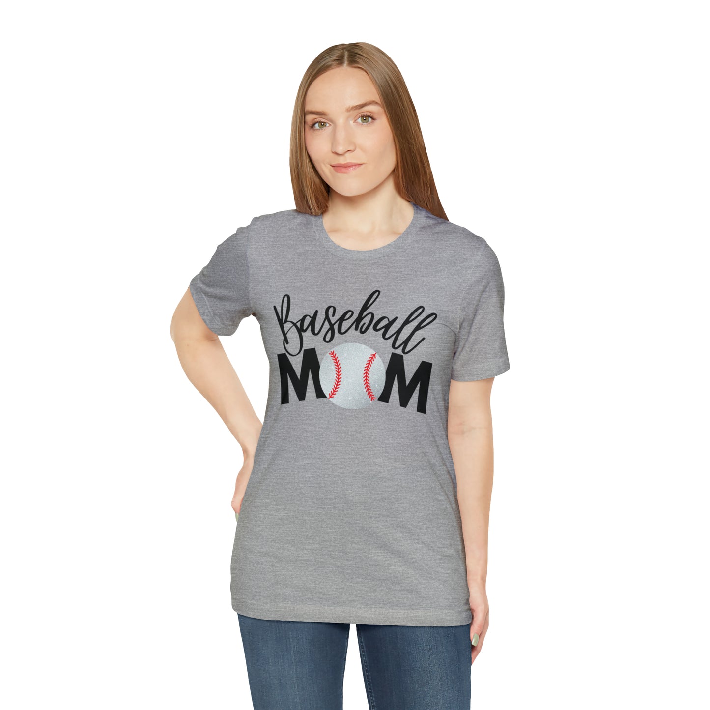 Baseball Mom Shimmer Short Sleeve Tee
