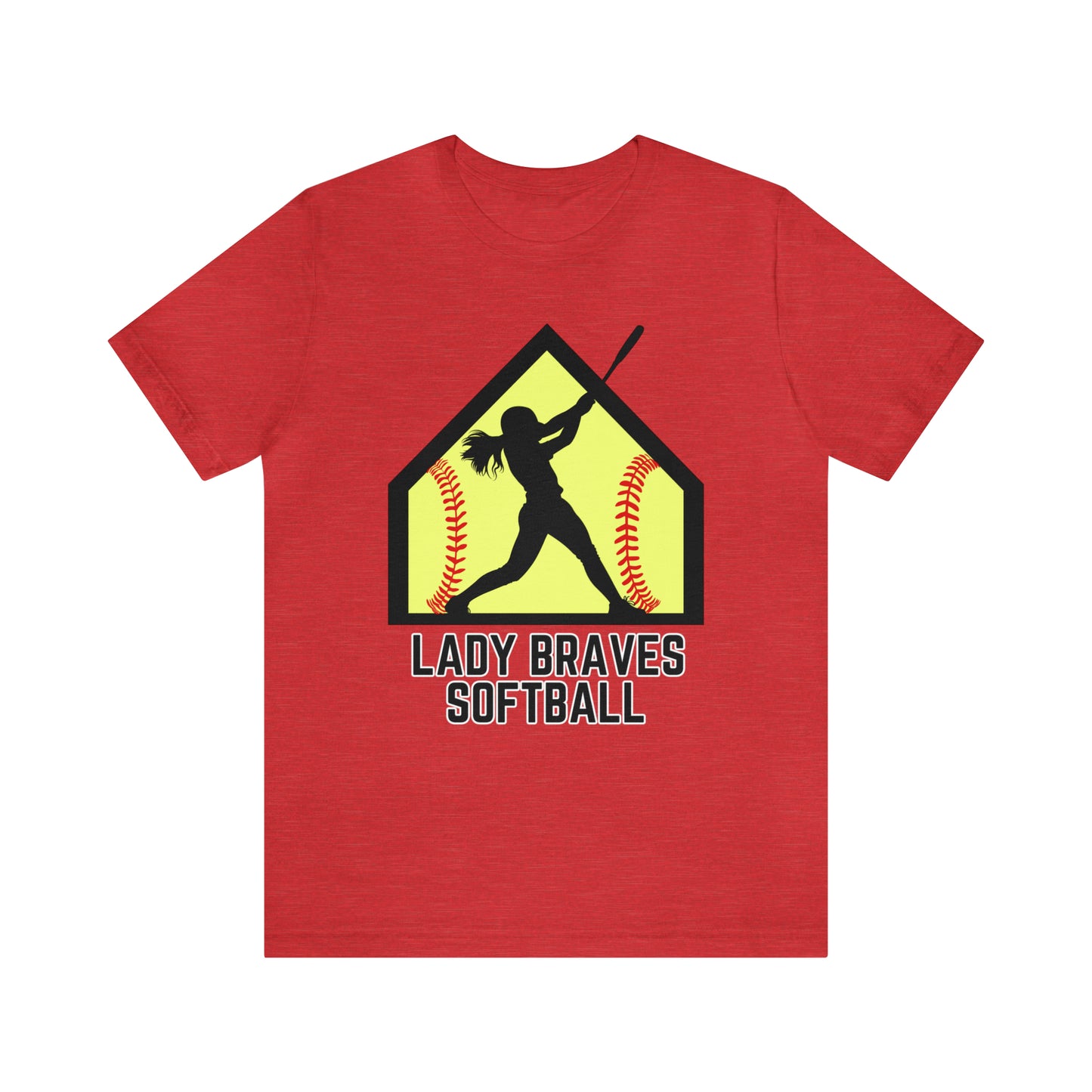 Lady Braves Softball Short Sleeve Tee
