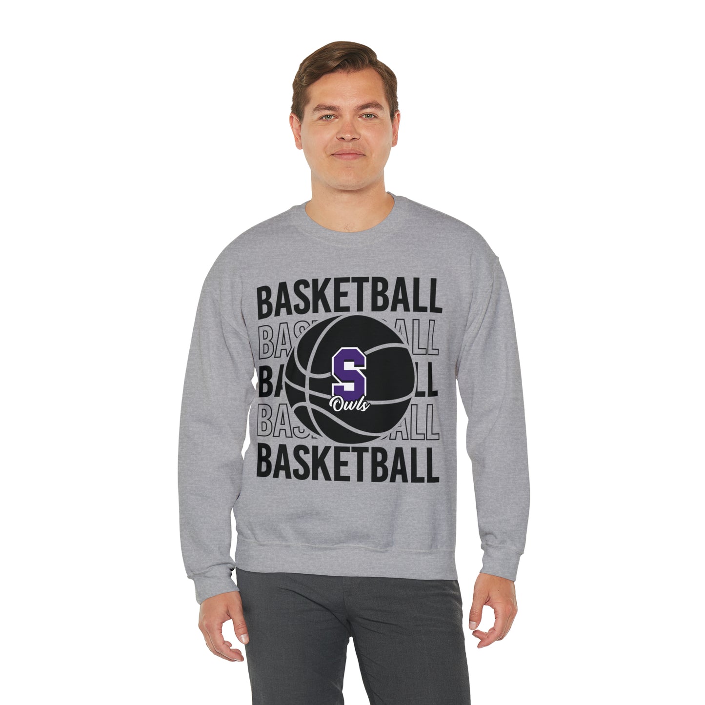 Seymour Owls Basketball Crewneck Sweatshirt