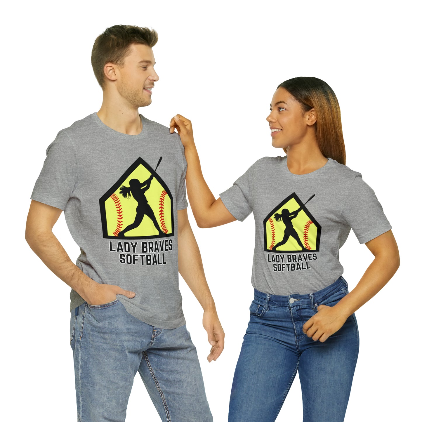 Lady Braves Softball Short Sleeve Tee