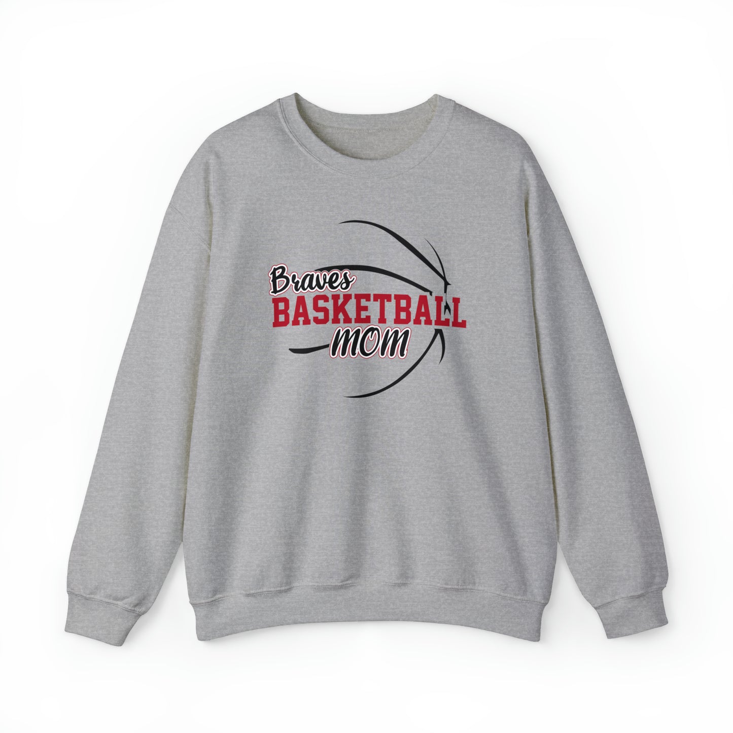 Braves Basketball Mom Unisex Heavy Blend™ Crewneck Sweatshirt
