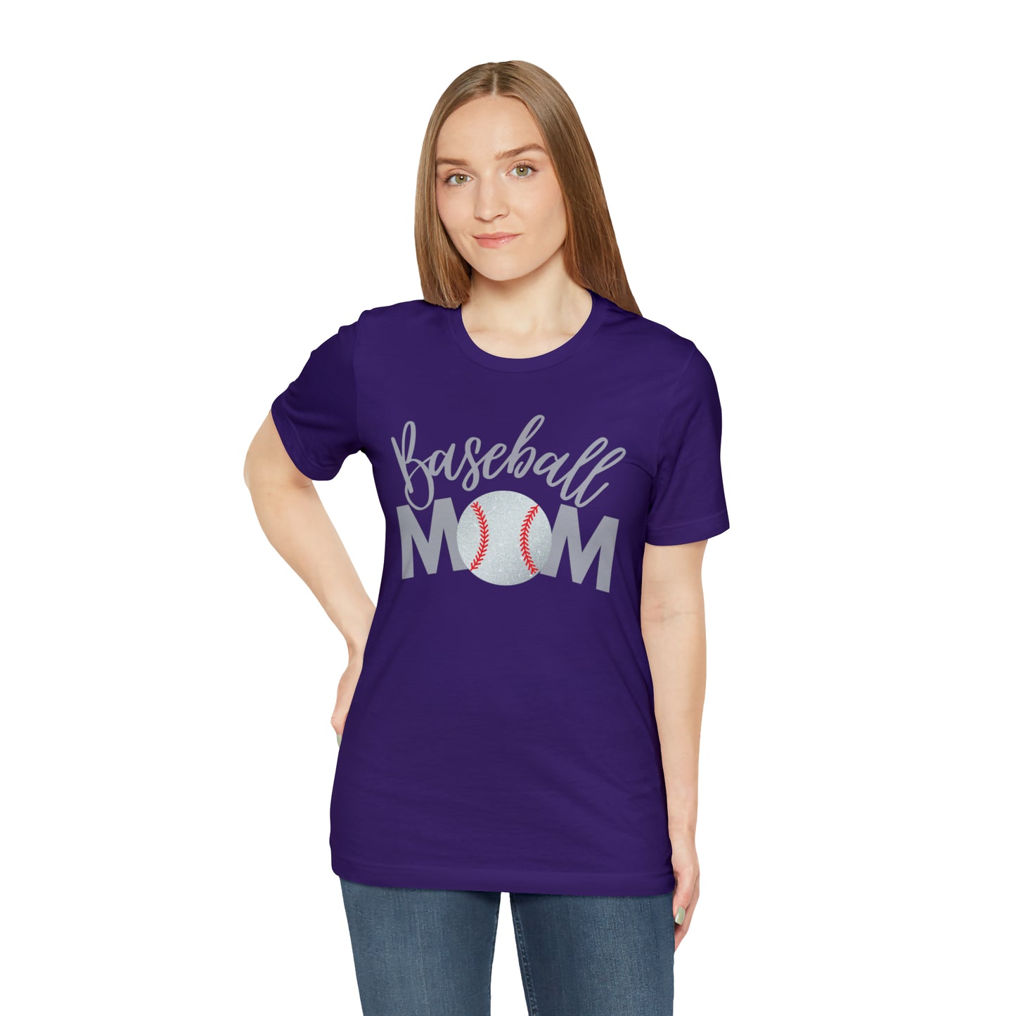 Baseball Mom Shimmer Short Sleeve Tee