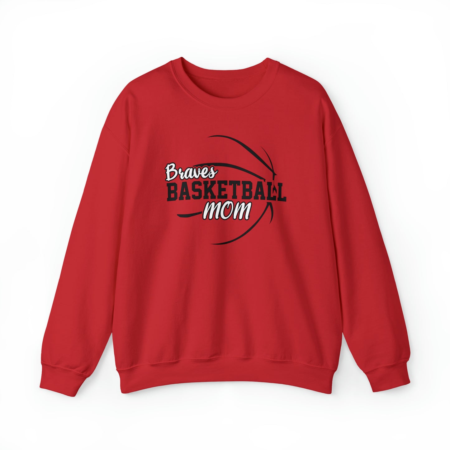 Braves Basketball Mom Unisex Heavy Blend™ Crewneck Sweatshirt
