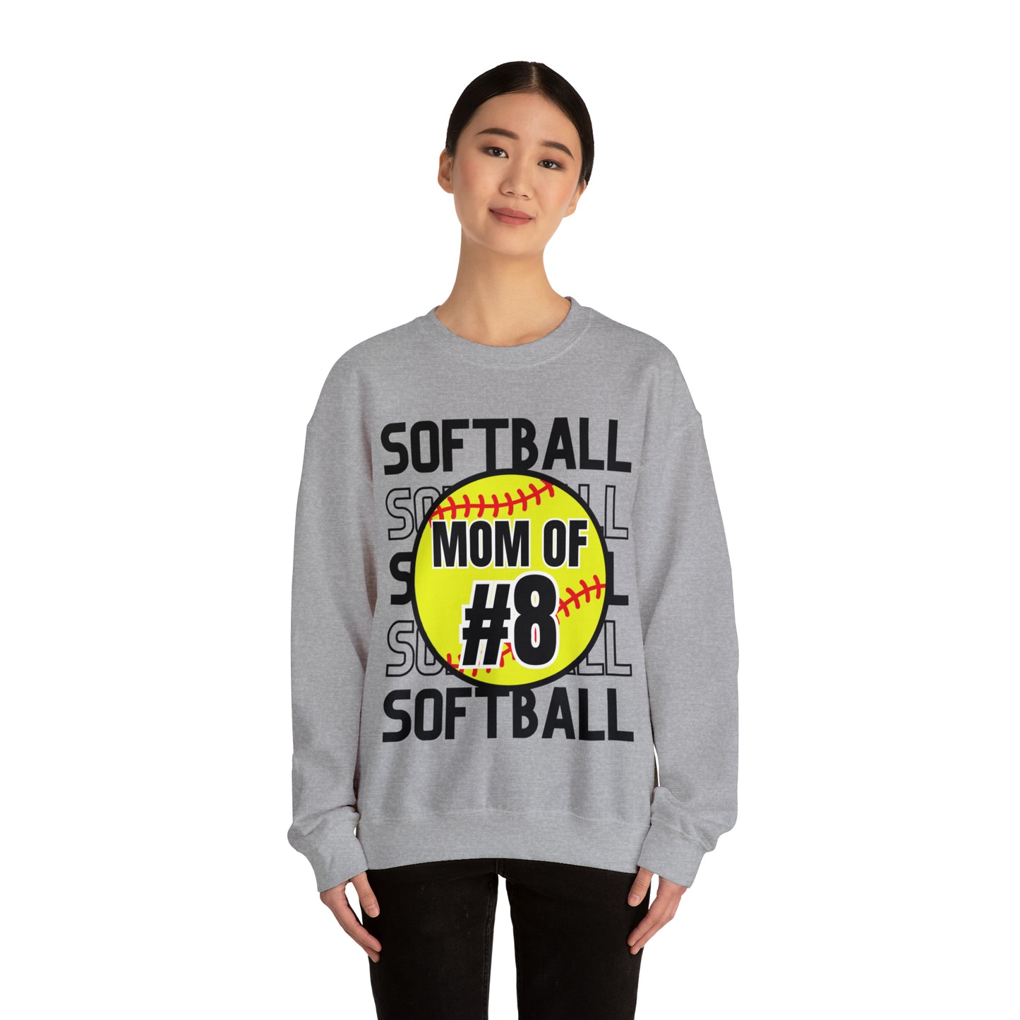 PERSONALIZED - Softball Crewneck Sweatshirt
