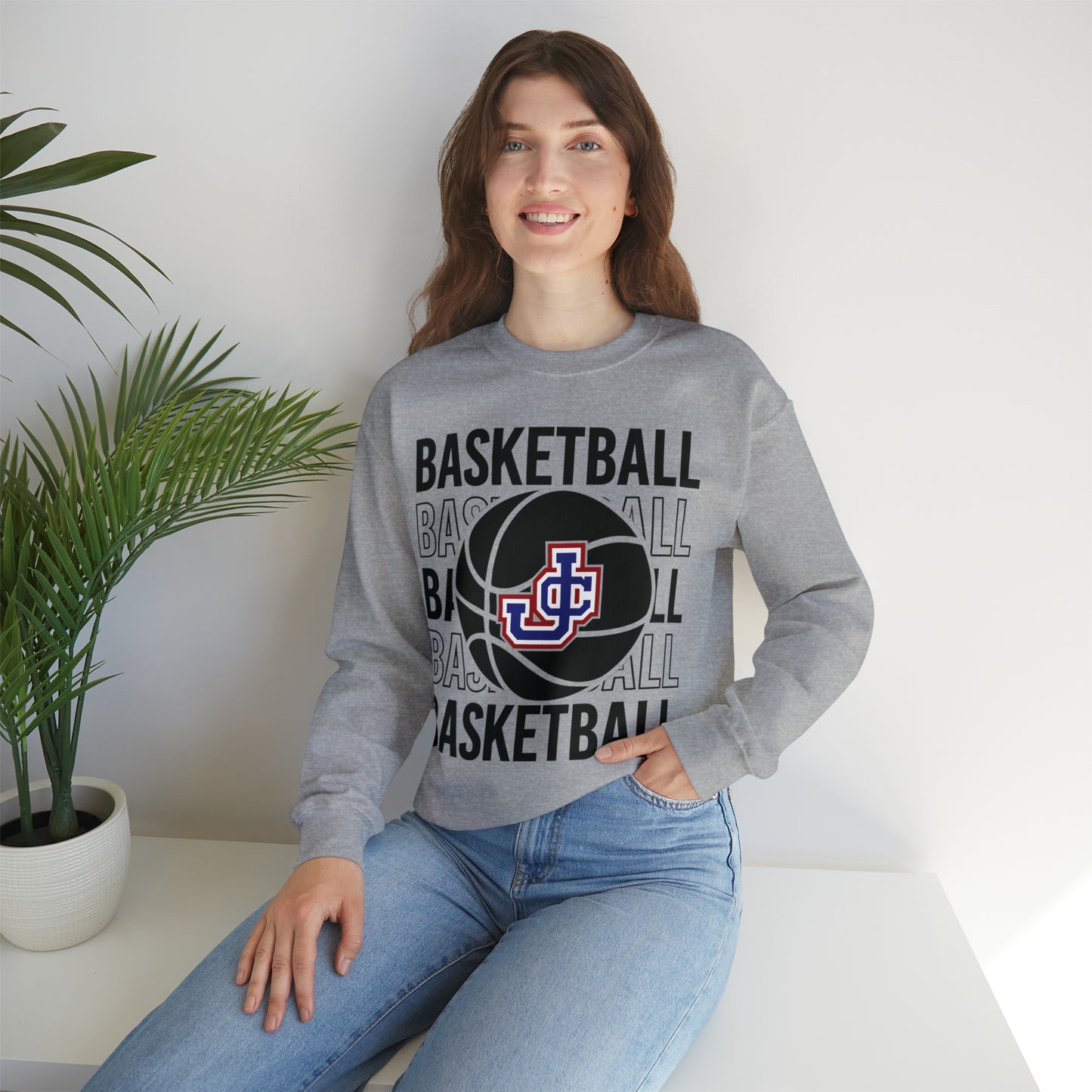 Jennings Co Basketball Crewneck Sweatshirt