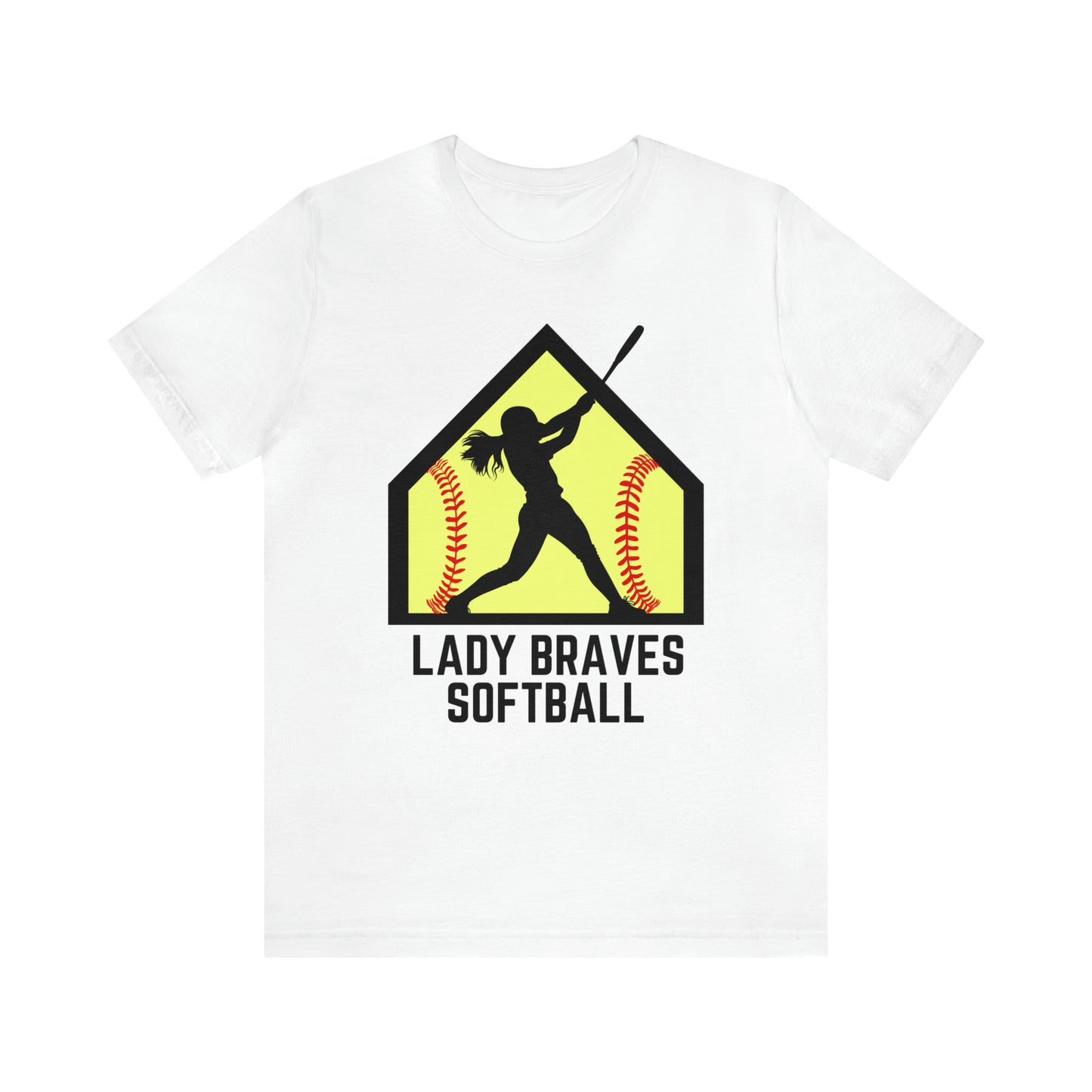 Lady Braves Softball Short Sleeve Tee