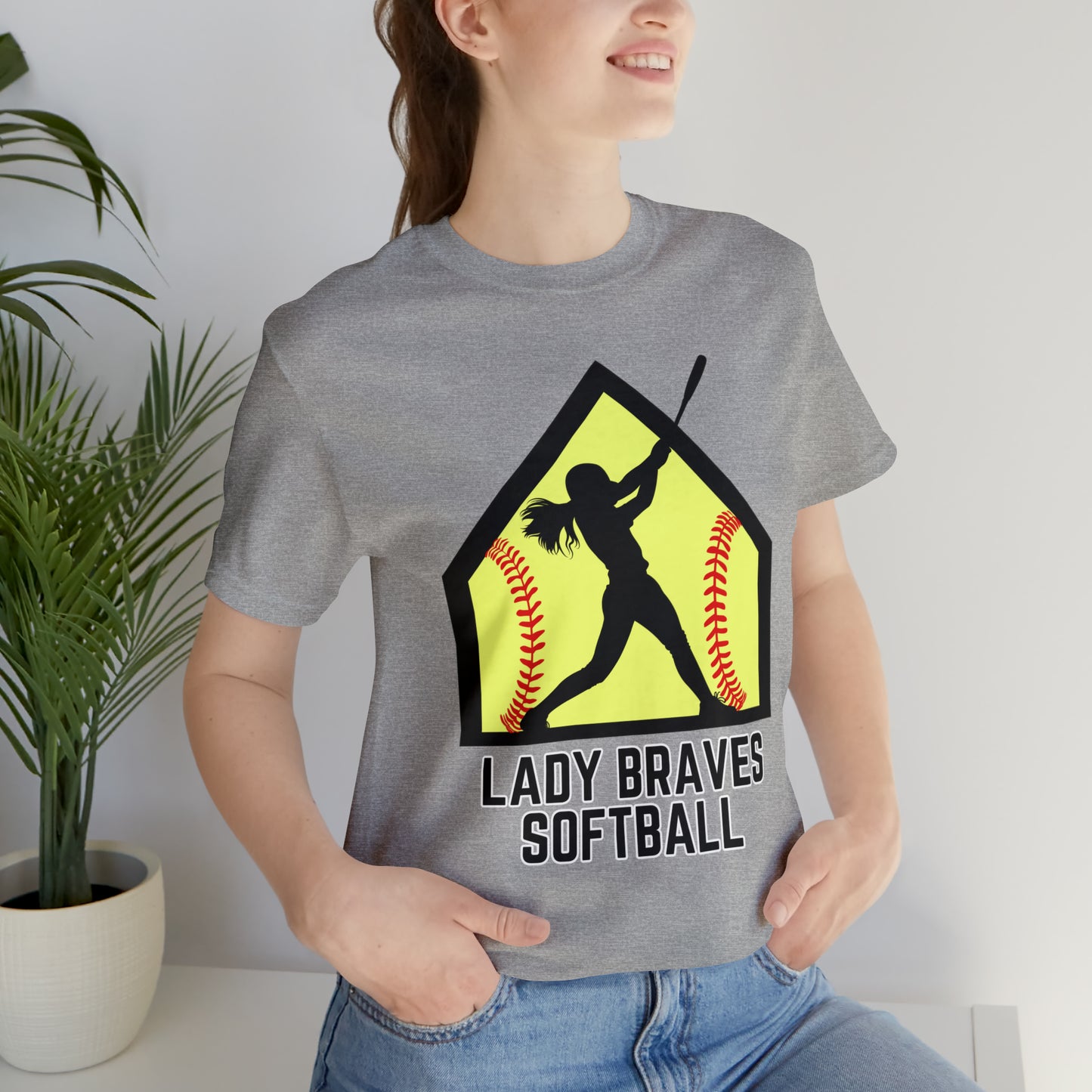 Lady Braves Softball Short Sleeve Tee
