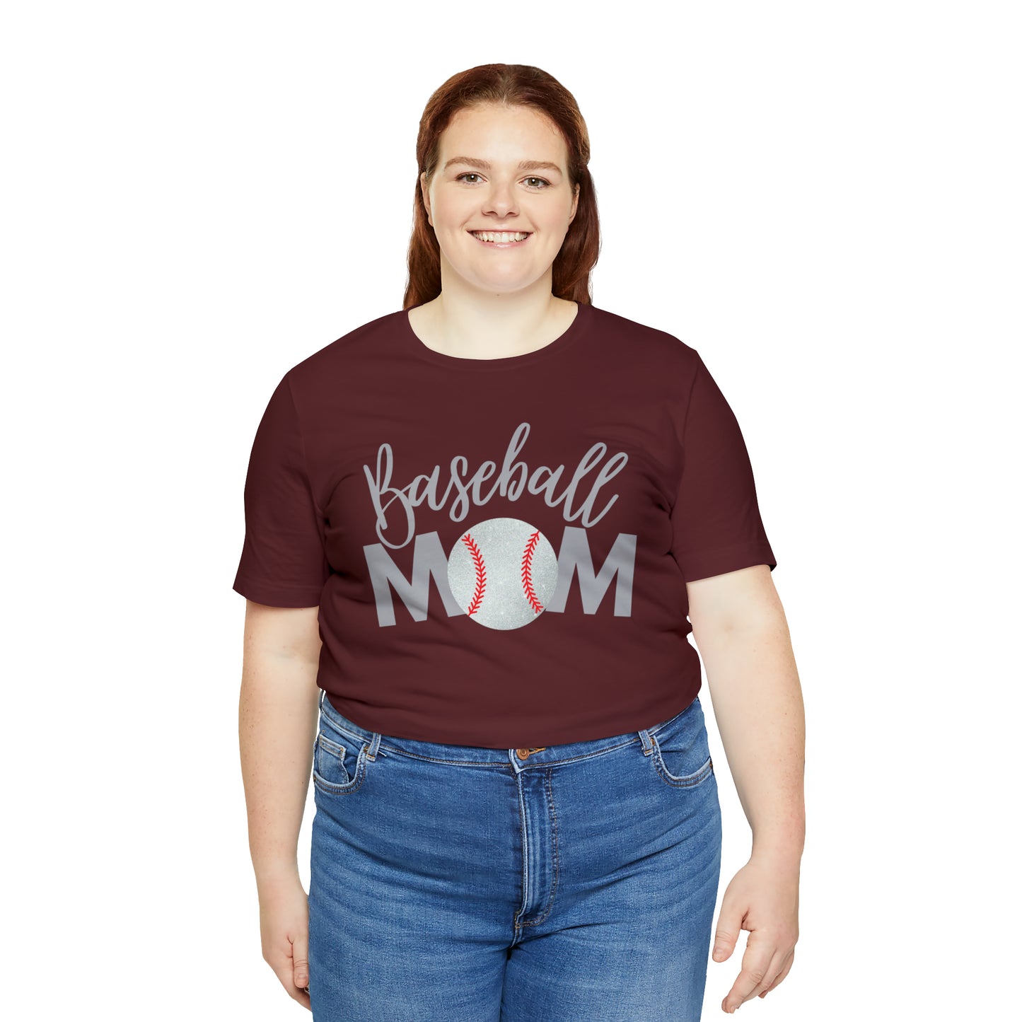 Baseball Mom Shimmer Short Sleeve Tee