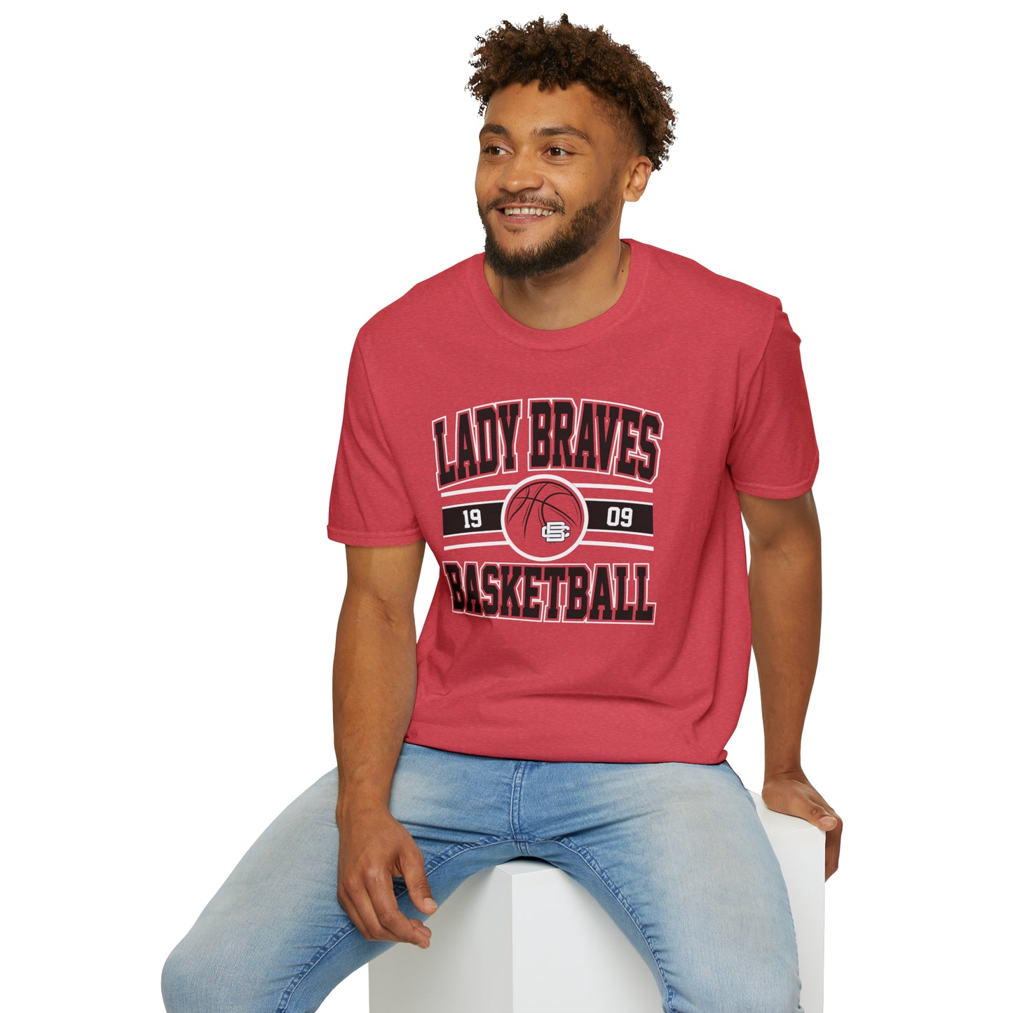 Lady Braves Basketball Unisex Softstyle T-Shirt