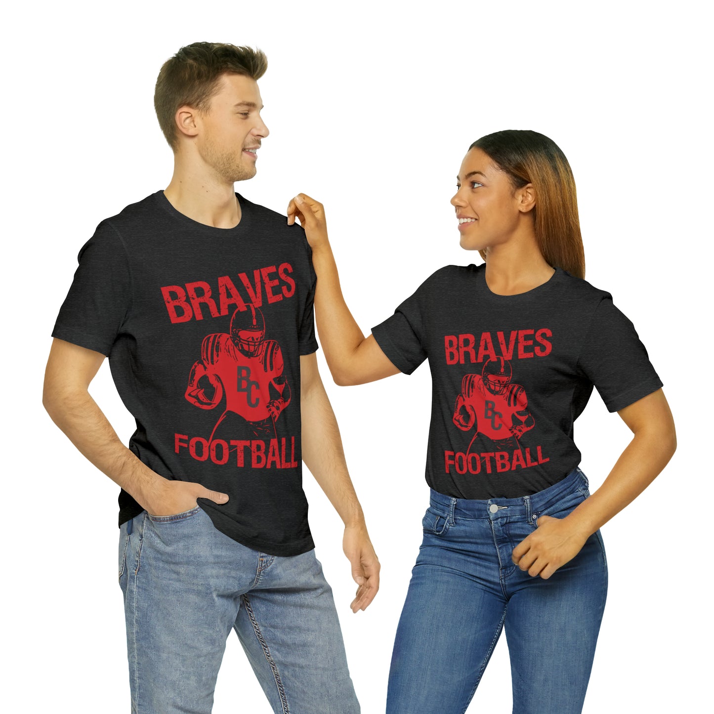 Vintage Braves Football Short Sleeve Tee