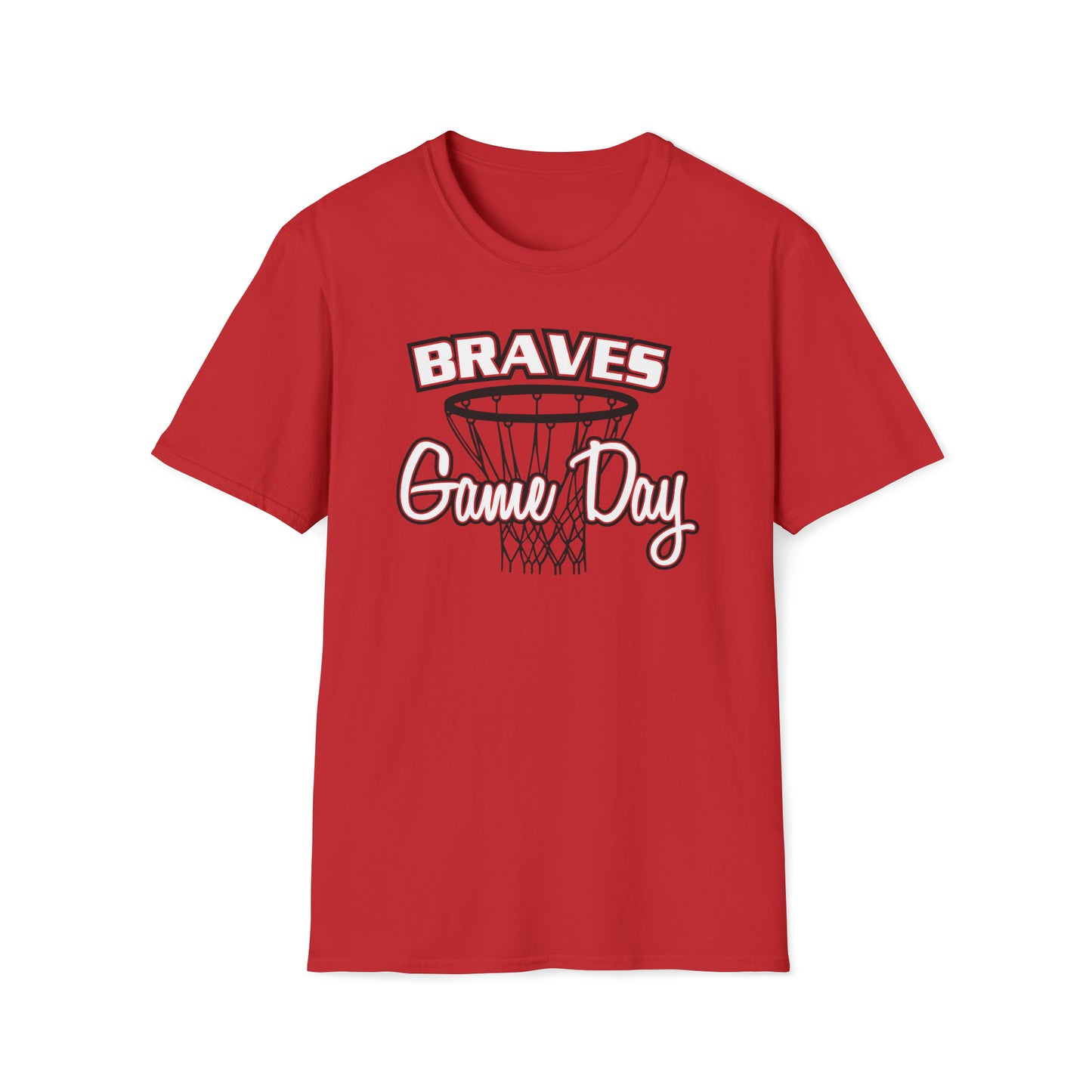 Braves Basketball Game Day Unisex Softstyle T-Shirt