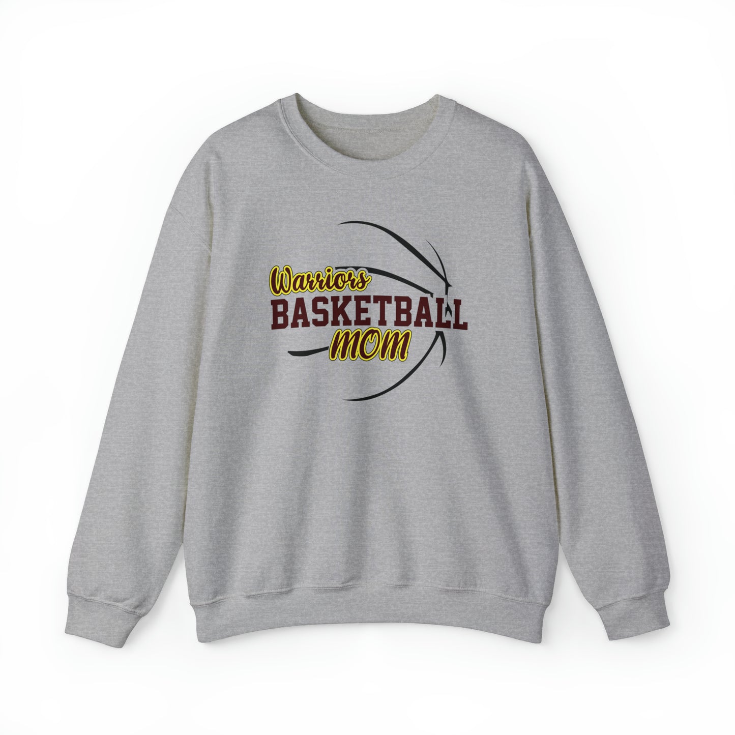 Warriors Basketball Mom Unisex Heavy Blend™ Crewneck Sweatshirt