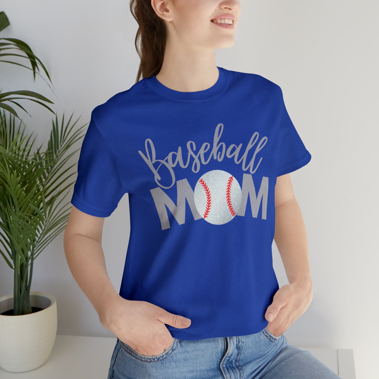 Baseball Mom Shimmer Short Sleeve Tee