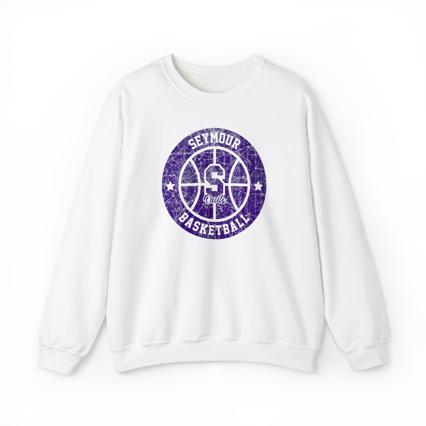 Vintage Seymour Basketball Unisex Heavy Blend™ Crewneck Sweatshirt