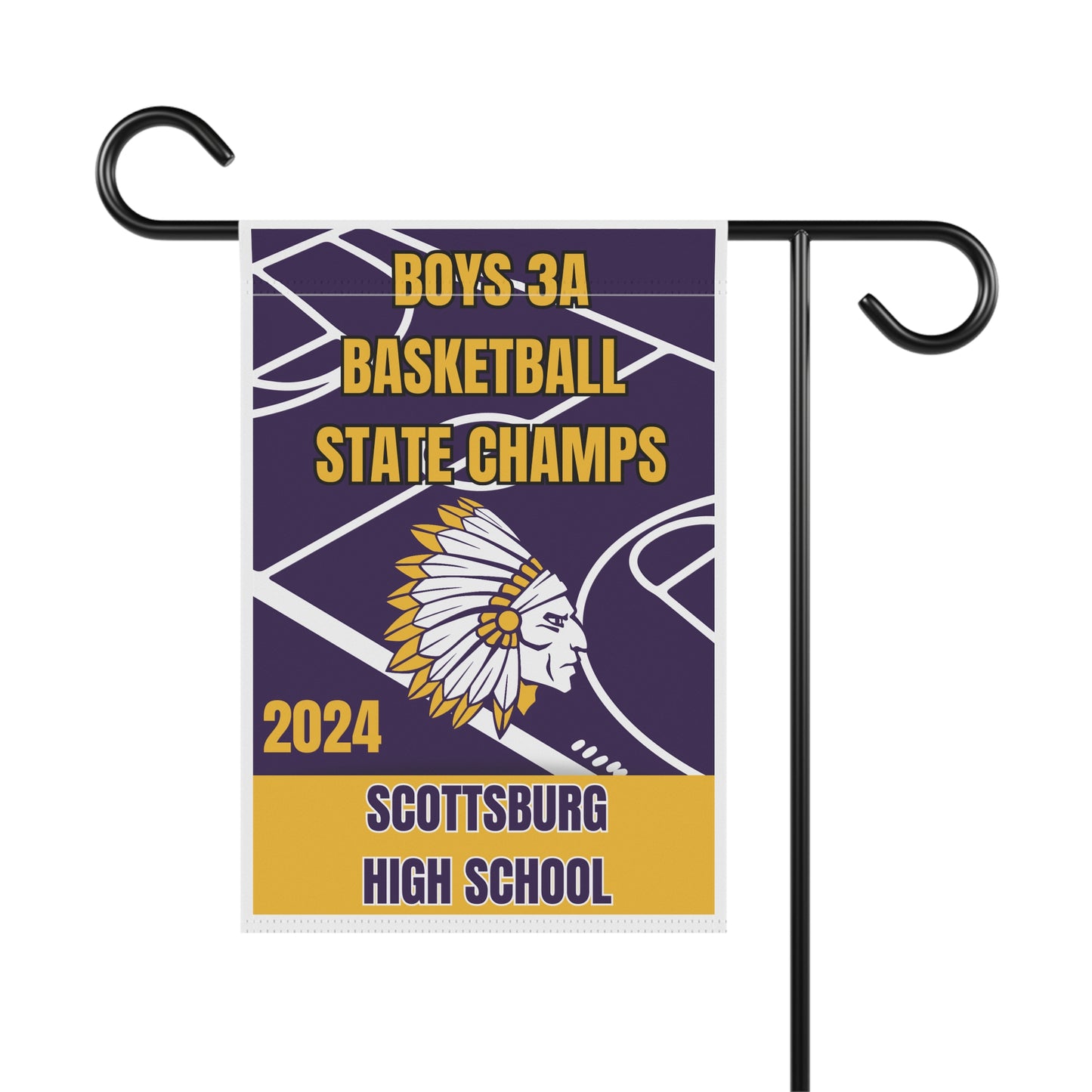 2024 Scottsburg State Champs Garden Flag Garden Banner