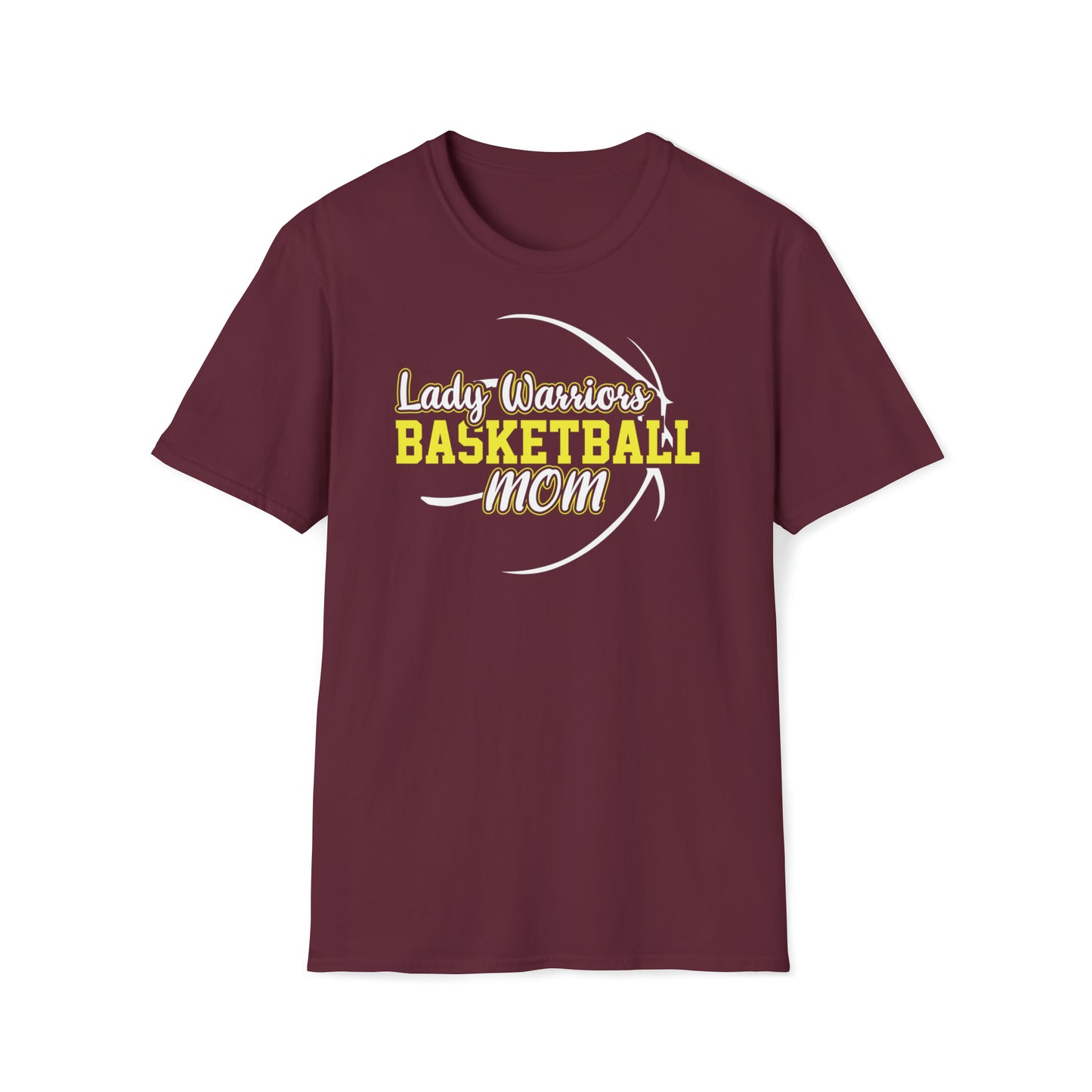 Lady Warriors Basketball Mom Unisex Softstyle T-Shirt