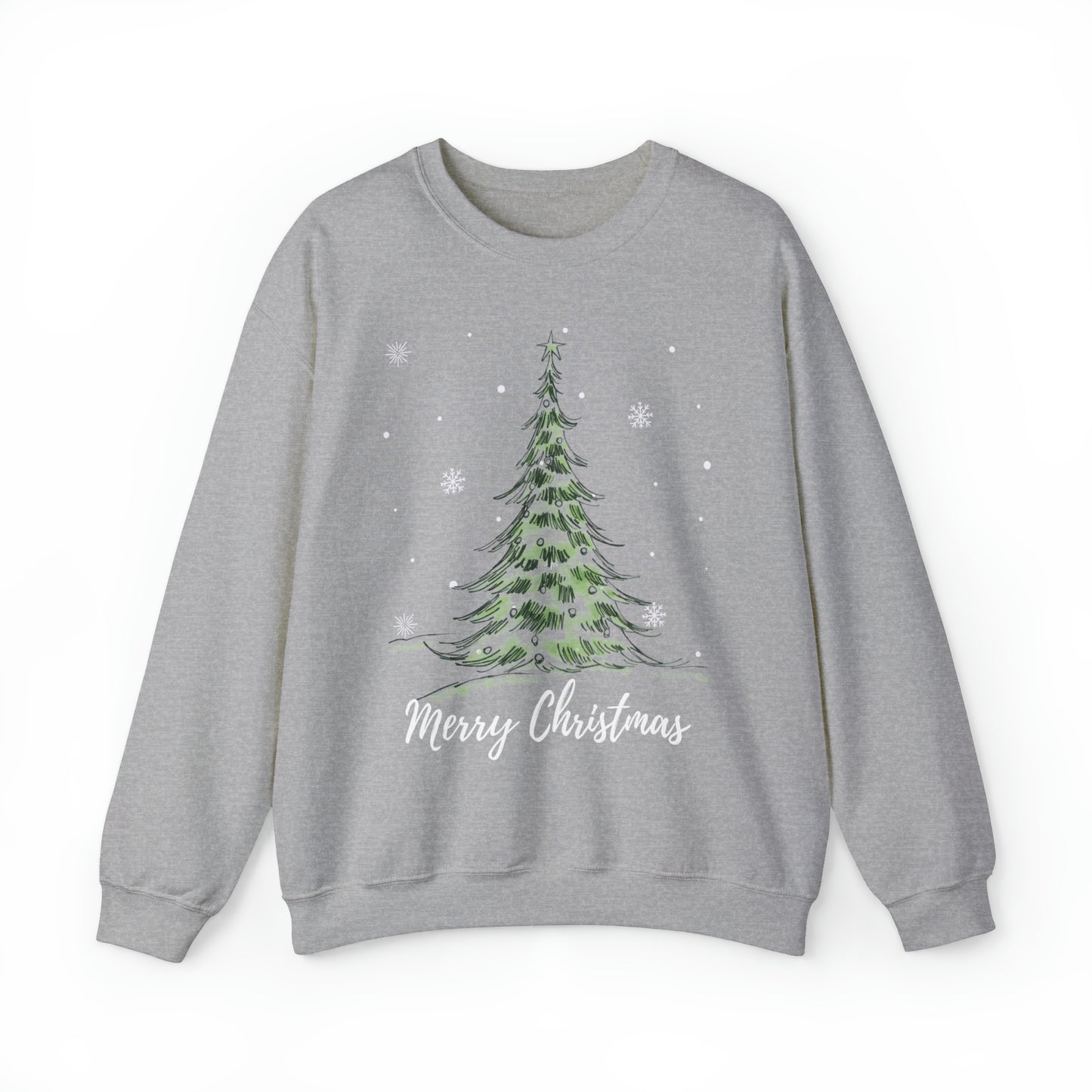 Merry Christmas Tree Crewneck Sweatshirt (Season)