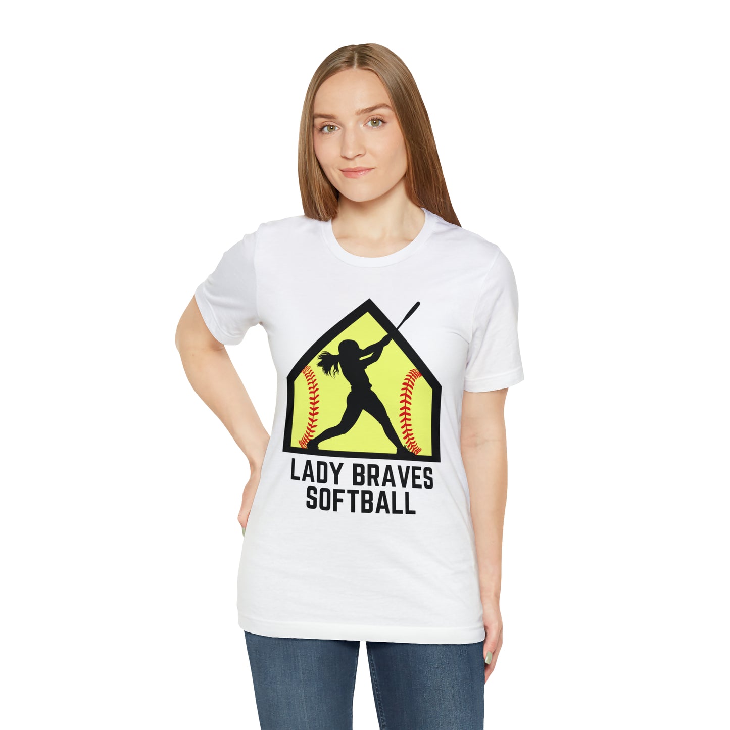 Lady Braves Softball Short Sleeve Tee