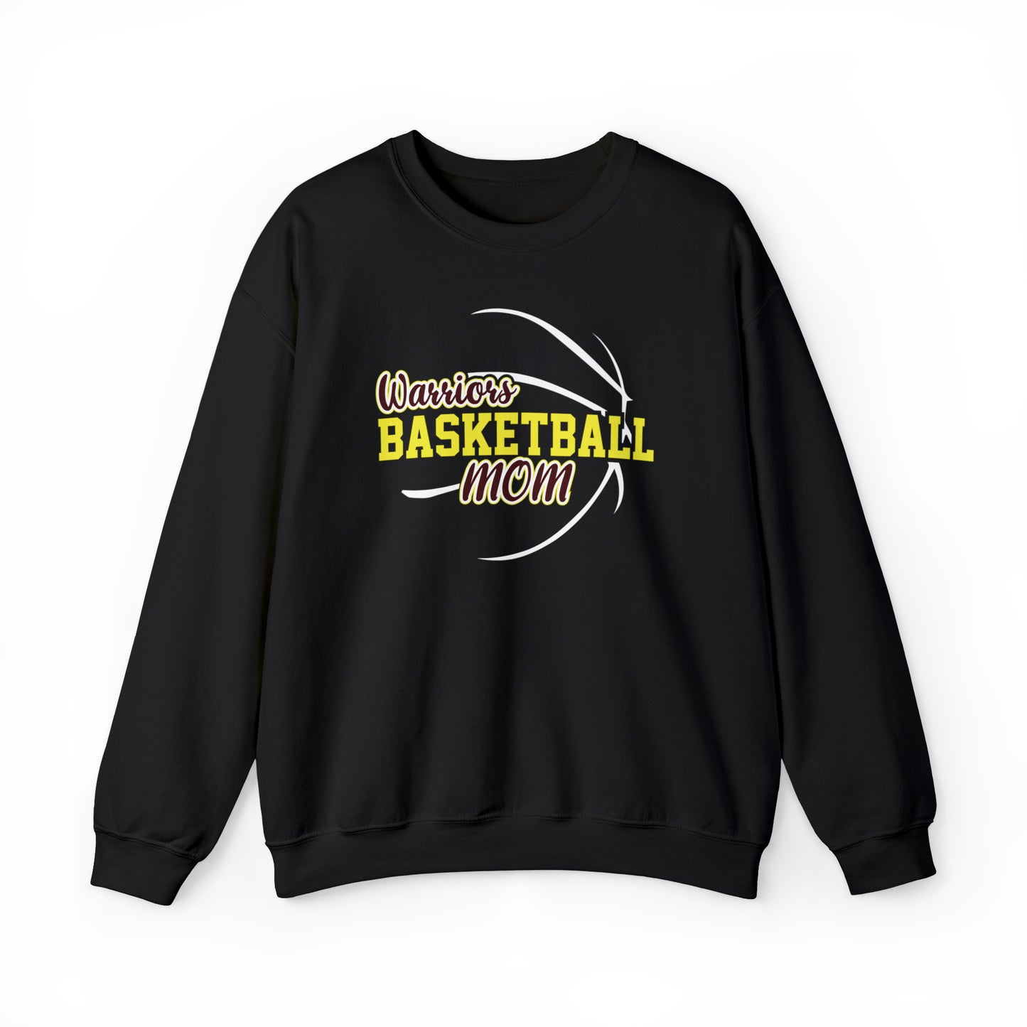 Warriors Basketball Mom Unisex Heavy Blend™ Crewneck Sweatshirt
