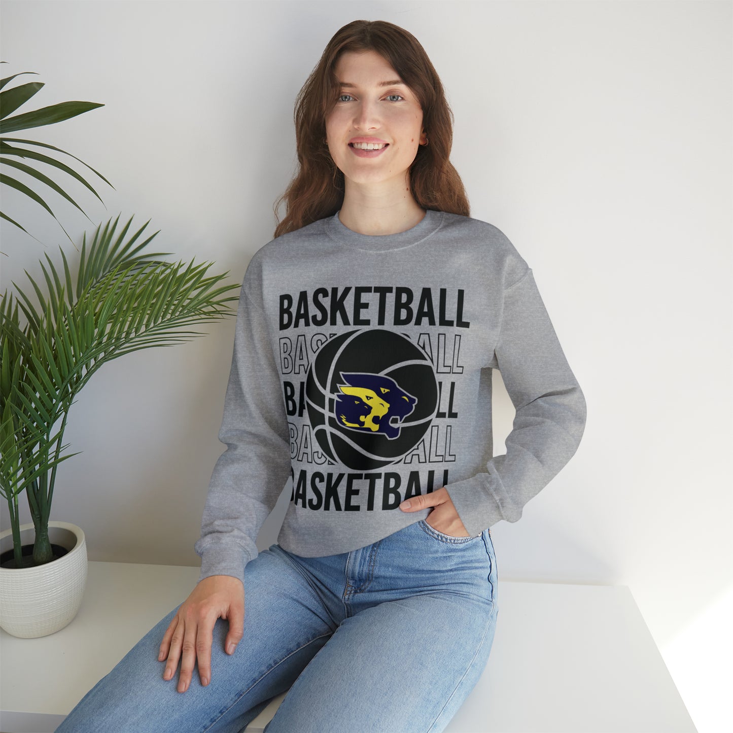 Trinity Lutheran Basketball Crewneck Sweatshirt