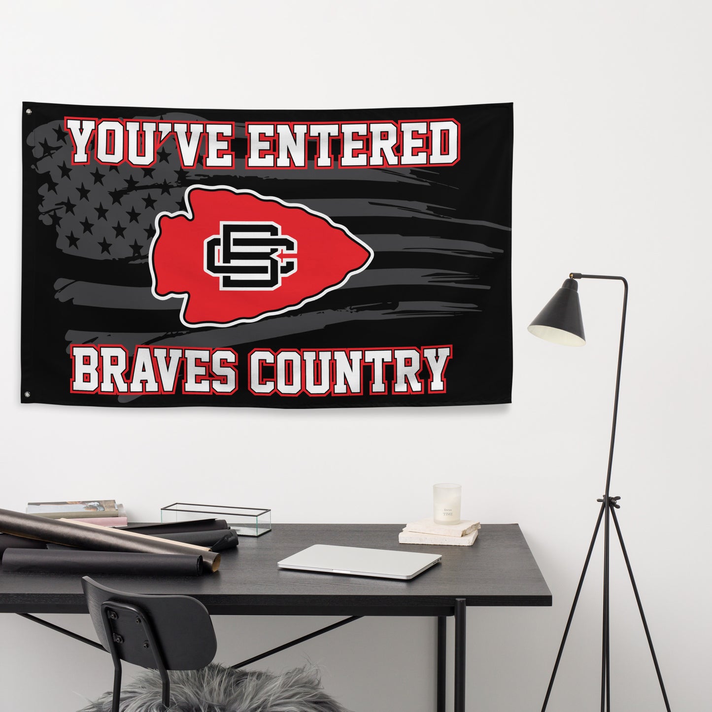 BRAVES Country Arrow Head 5' x 3' Flag