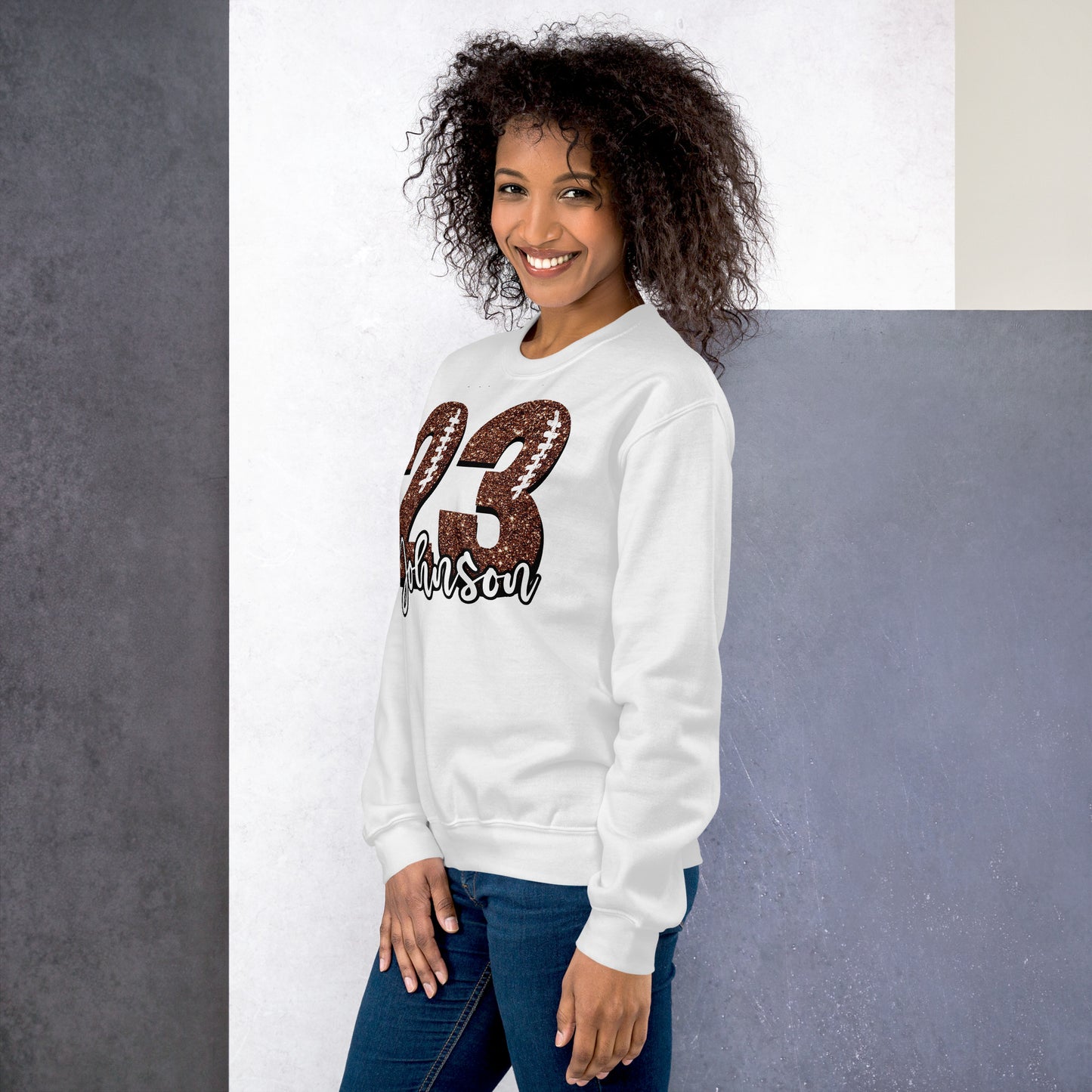 Personalized Name/Number Football Sweatshirt