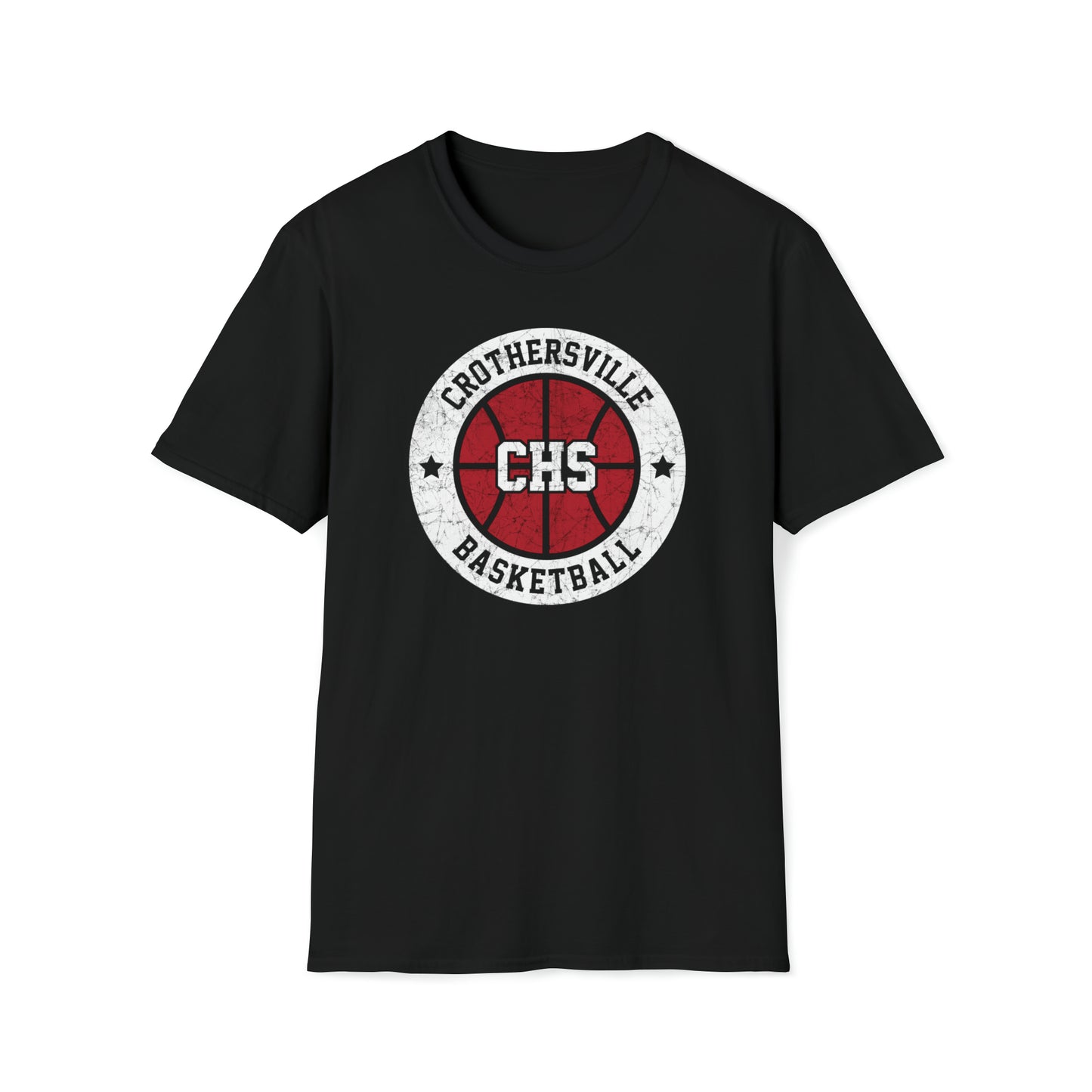Vintage Crothersville Basketball Unisex Softstyle T-Shirt