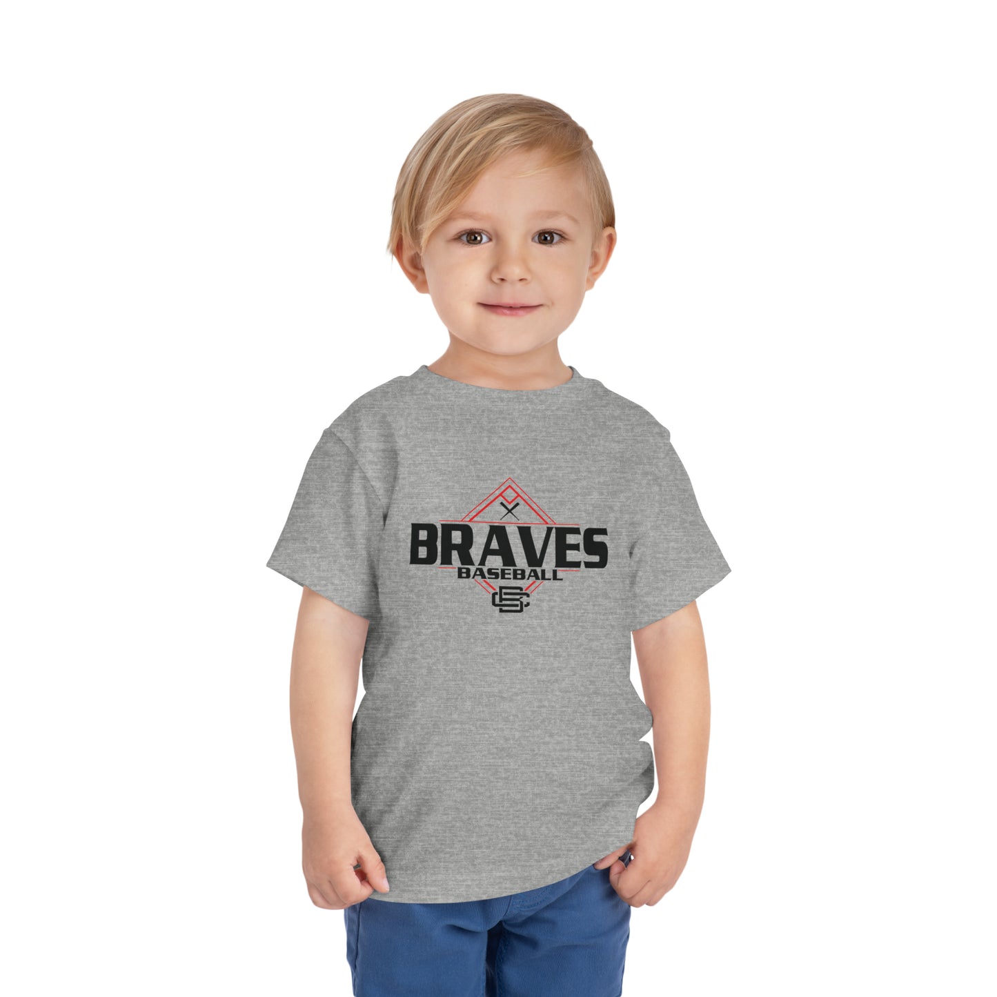 Braves Baseball Diamond Toddler Short Sleeve Tee