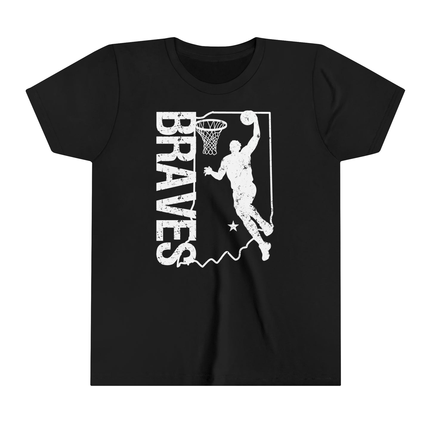 YOUTH - Vintage Braves Basketball Short Sleeve Shirt