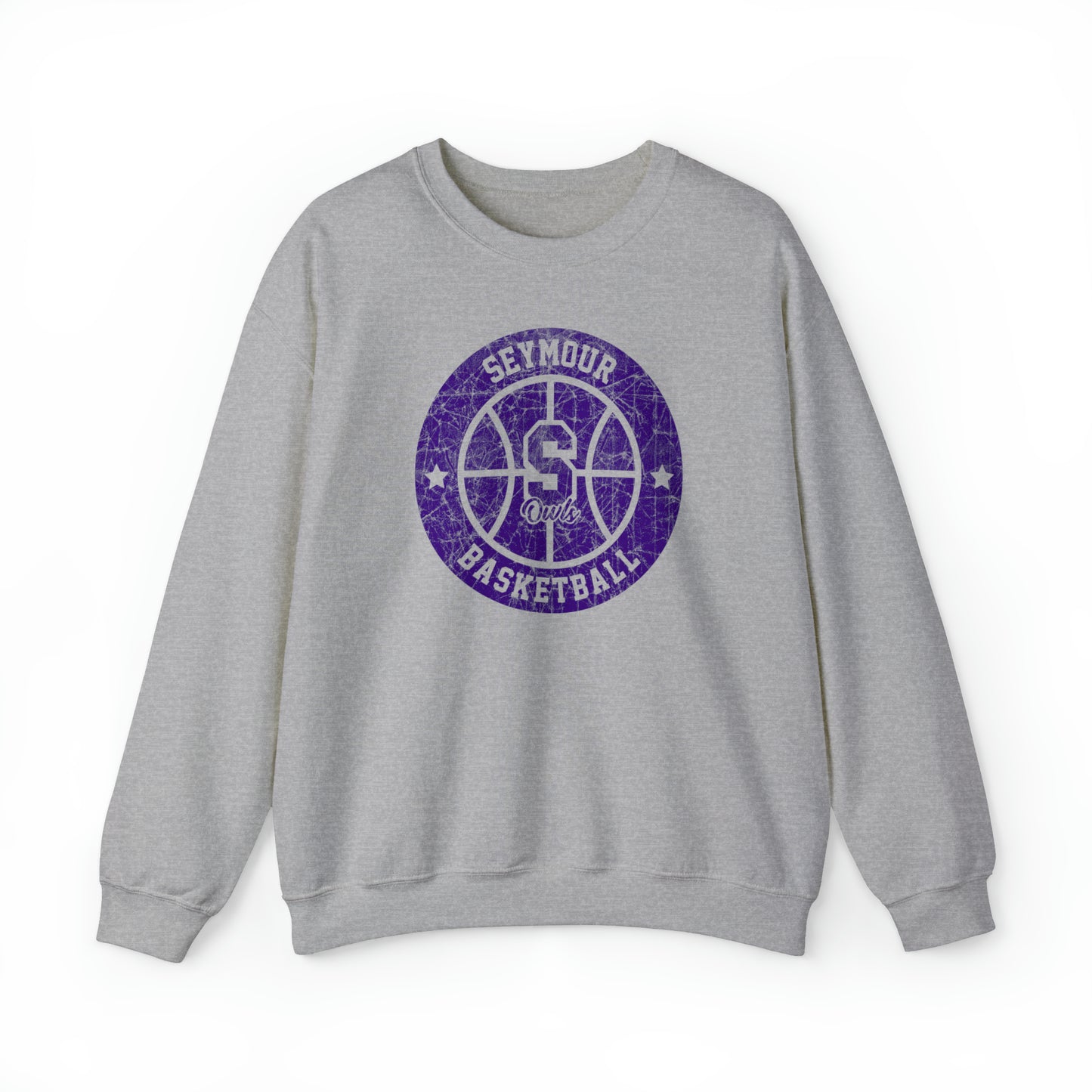 Vintage Seymour Basketball Unisex Heavy Blend™ Crewneck Sweatshirt