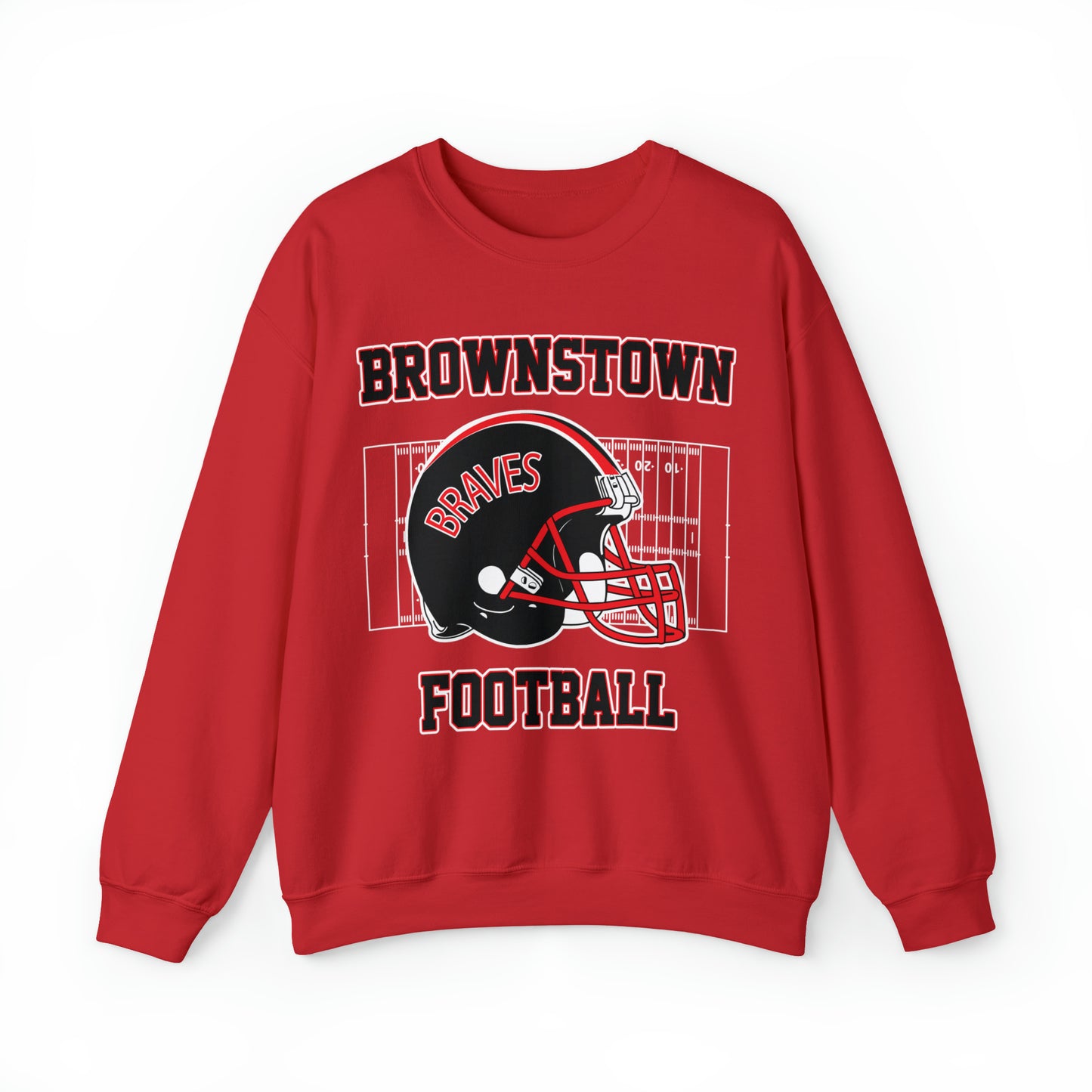 Brownstown Braves Football Crewneck Sweatshirt