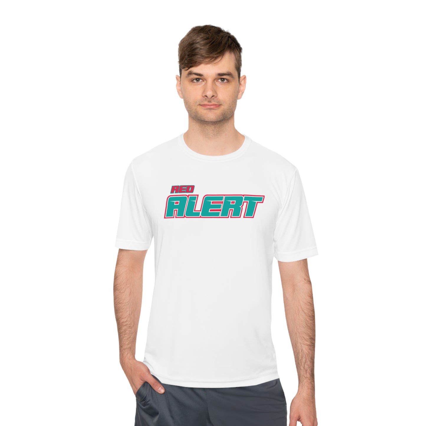 Red Alert - Block Unisex Moisture Wicking Tee