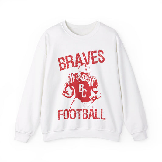 Vintage Braves Football Crewneck Sweatshirt