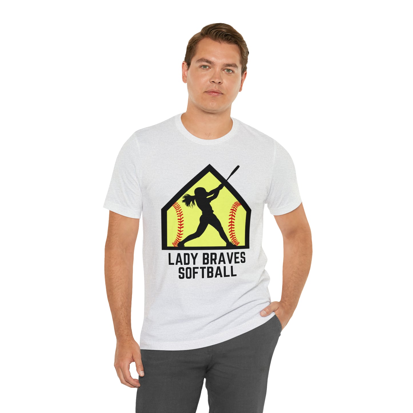 Lady Braves Softball Short Sleeve Tee