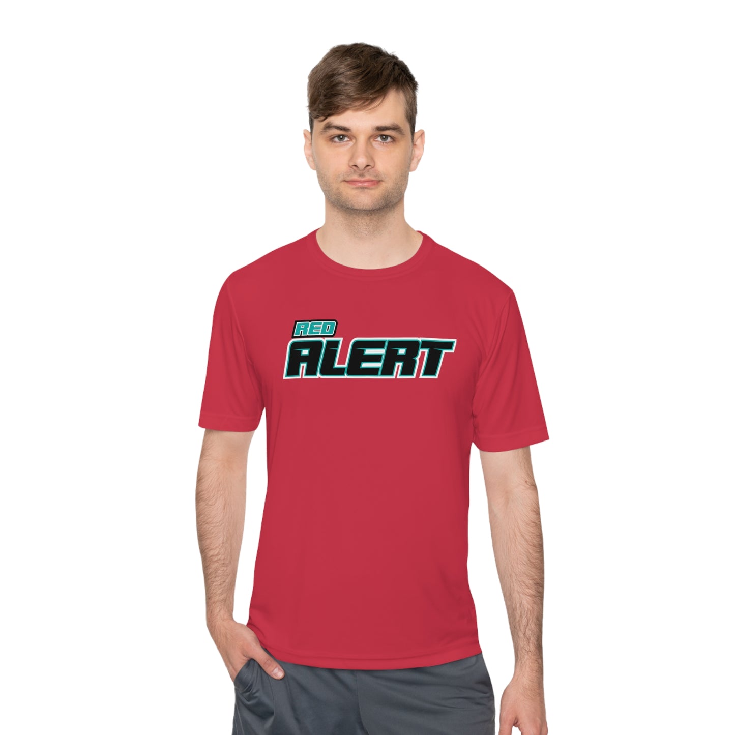 Red Alert - Block Unisex Moisture Wicking Tee