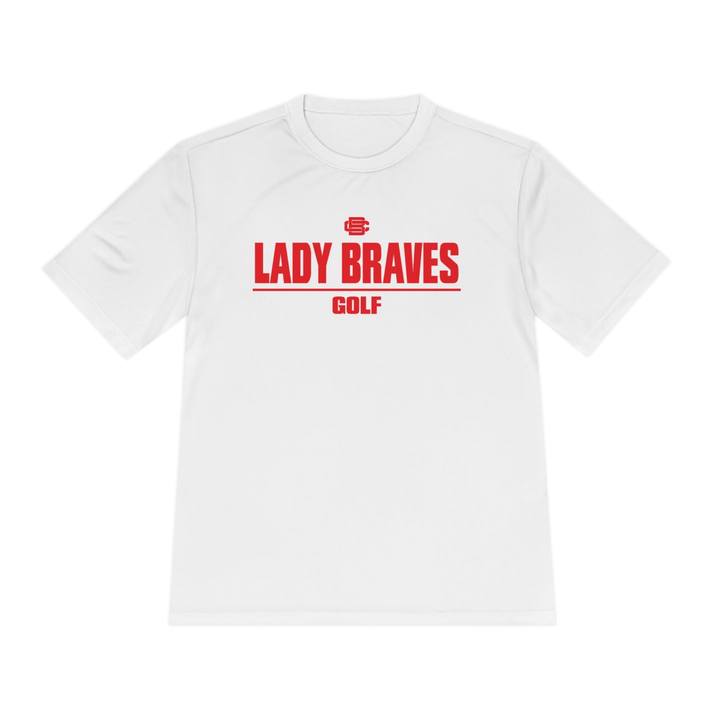 Lady Braves Golf Moisture Wicking Tee