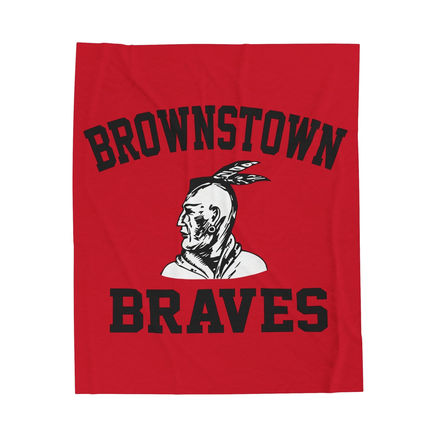 Brownstown Braves - Velveteen Plush Blanket