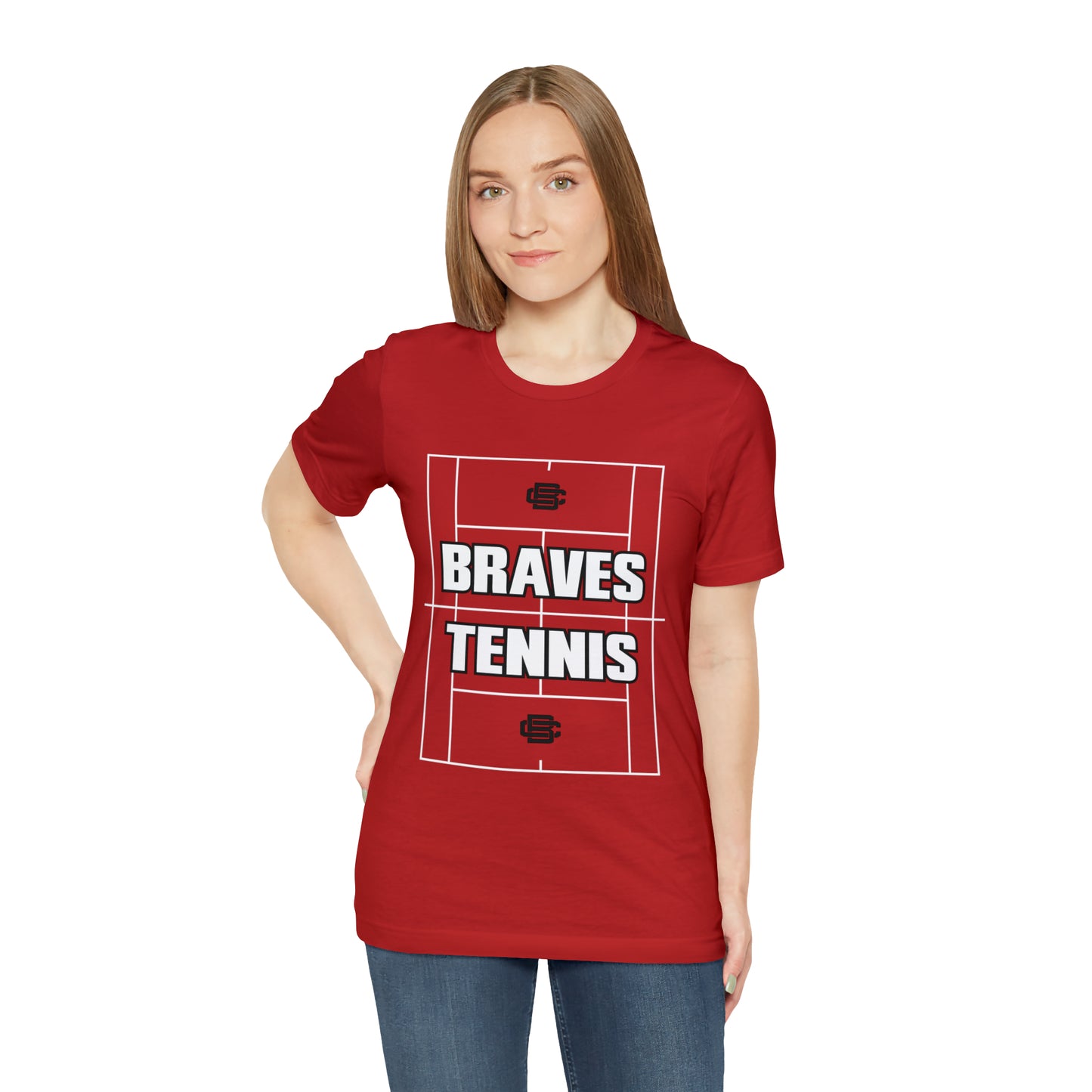 BRAVES Tennis Court Jersey Short Sleeve Tee