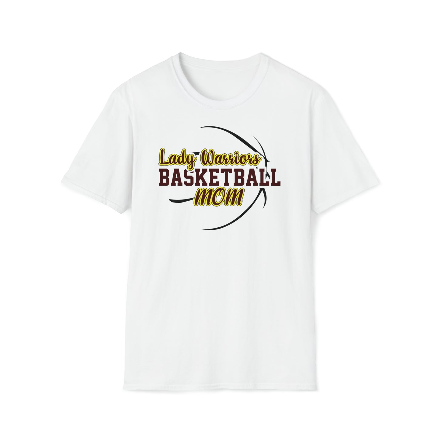 Lady Warriors Basketball Mom Unisex Softstyle T-Shirt