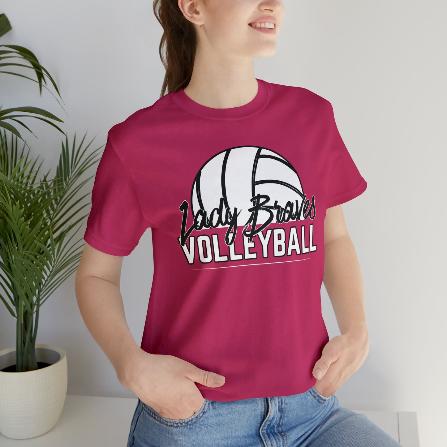 Lady Braves Volleyball Short Sleeve Tee