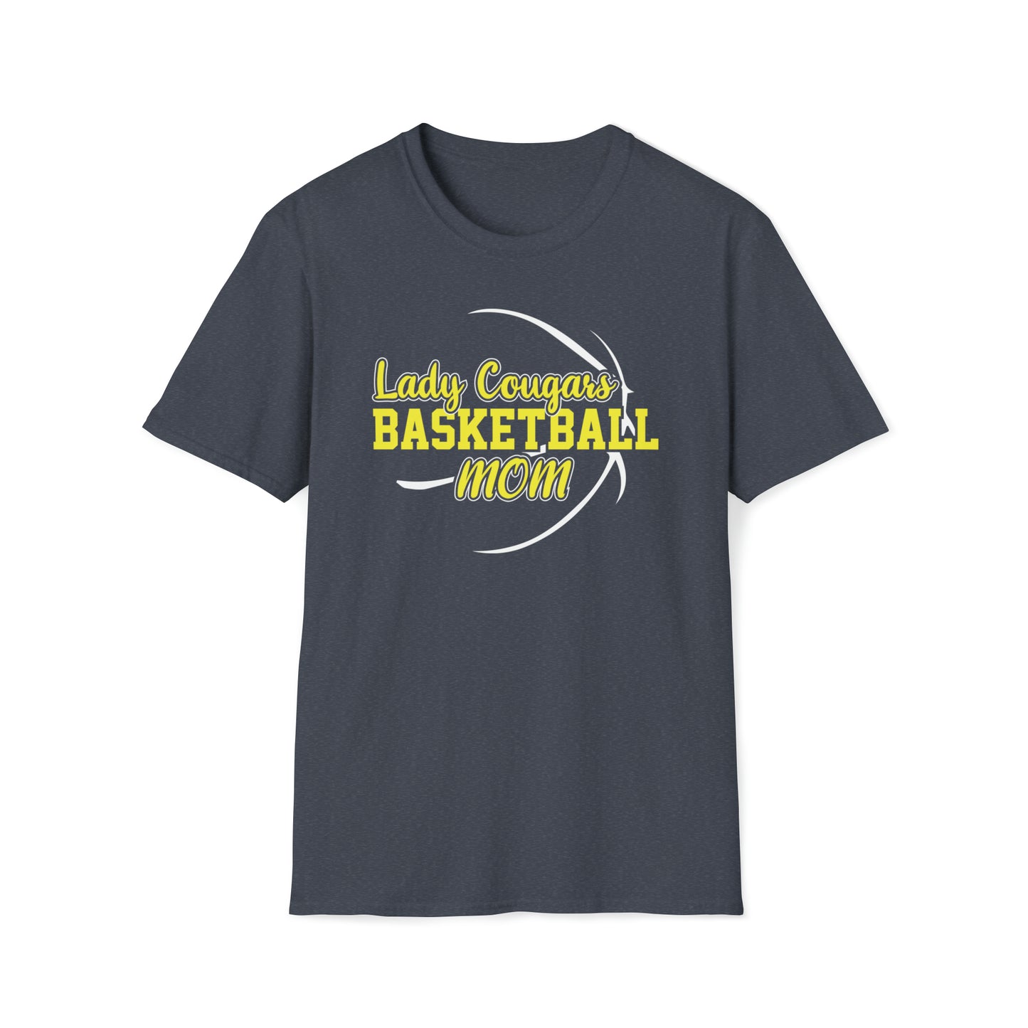 Lady Cougars Basketball Mom Unisex Softstyle T-Shirt