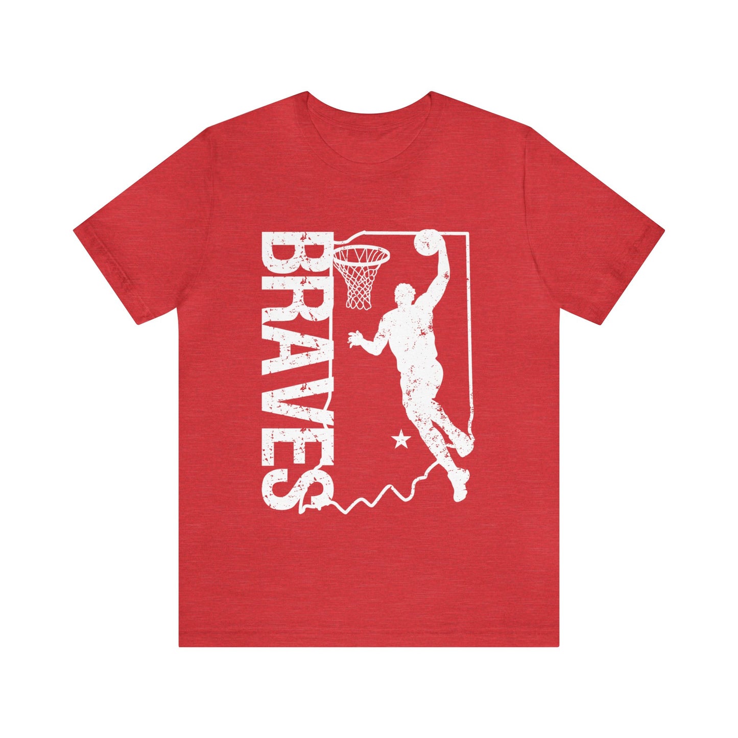 Vintage Braves Basketball Short Sleeve Shirt